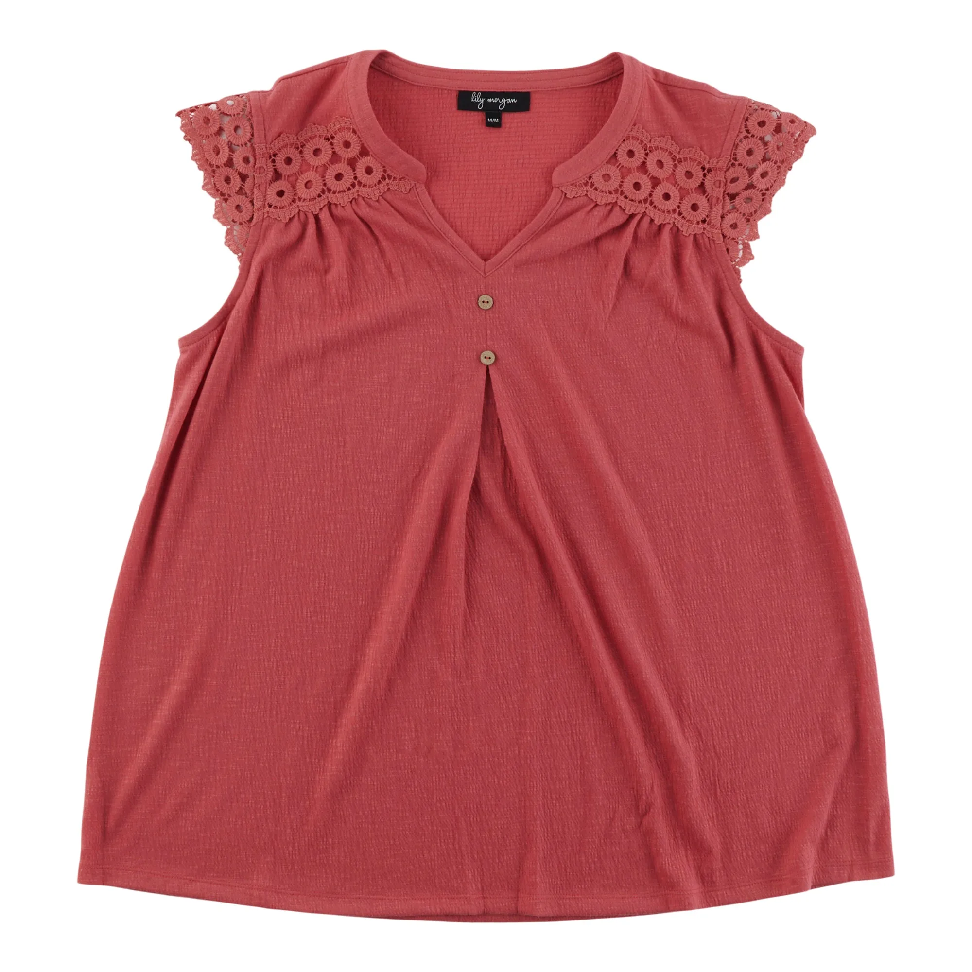 lily morgan Women's Top with Lace Shoulders sold by Giant Tiger