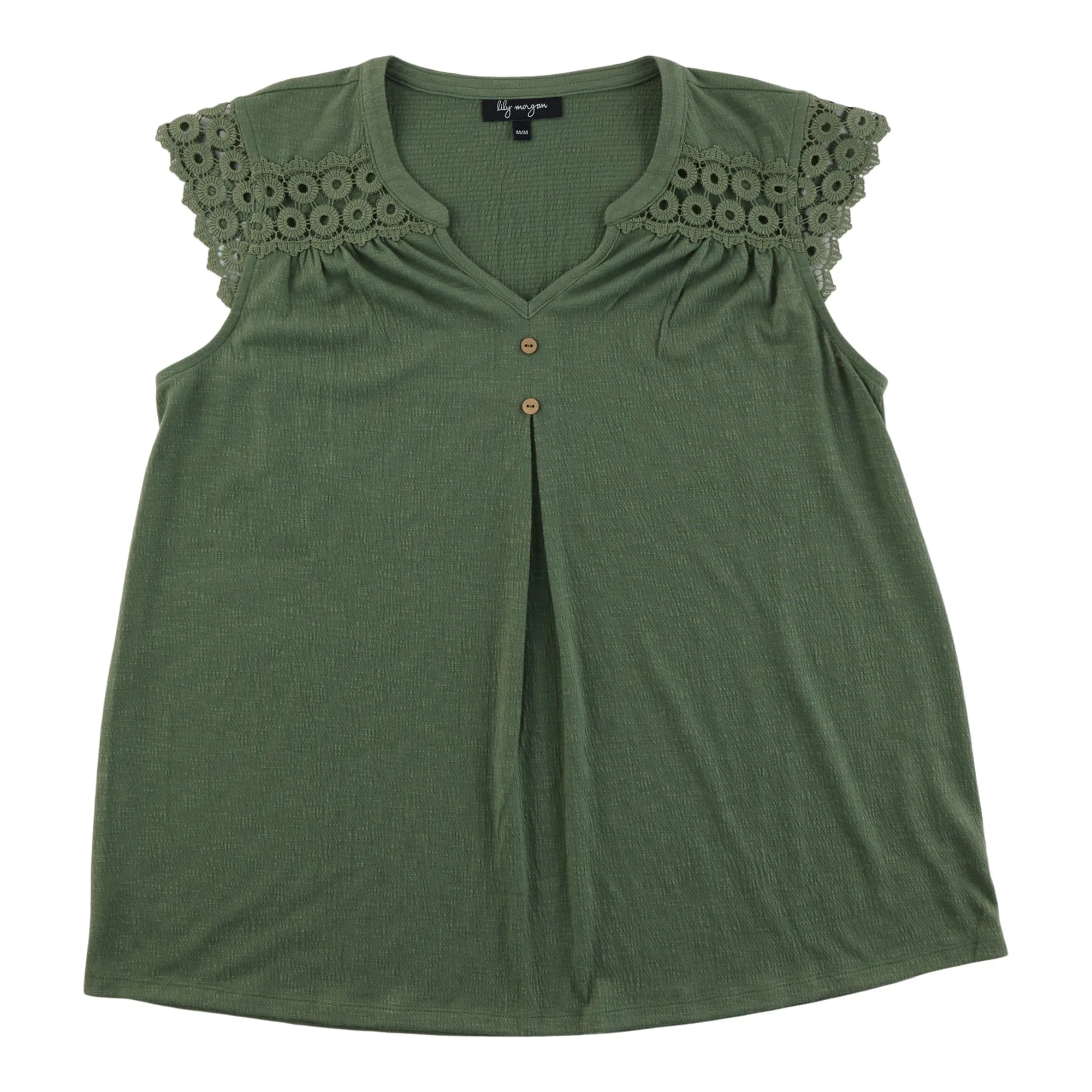 lily morgan Women's Top with Lace Shoulders sold by Giant Tiger product image thumbnail 3