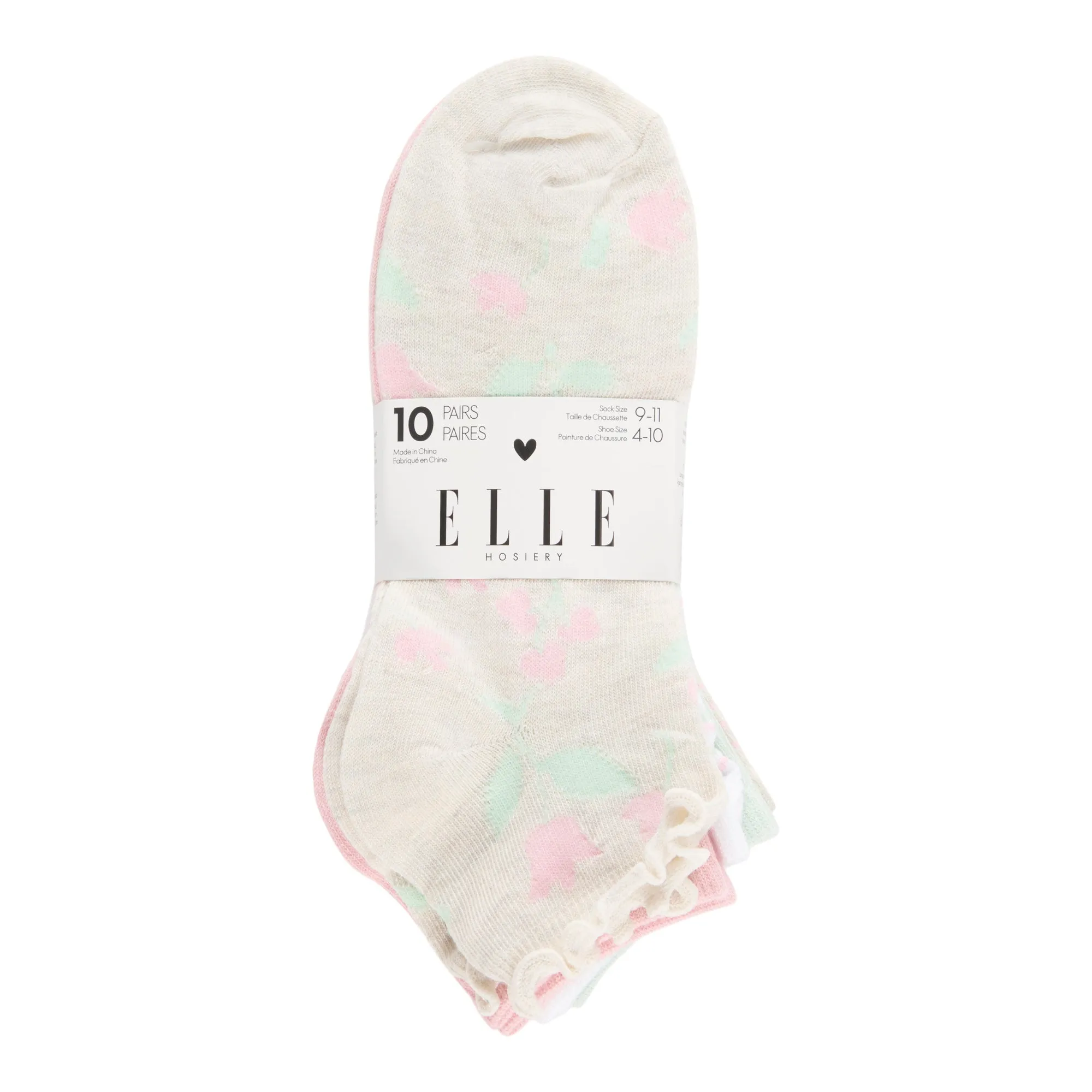 Elle Women's Quarter-Crew Socks, 10-Pack sold by Giant Tiger product image thumbnail 2