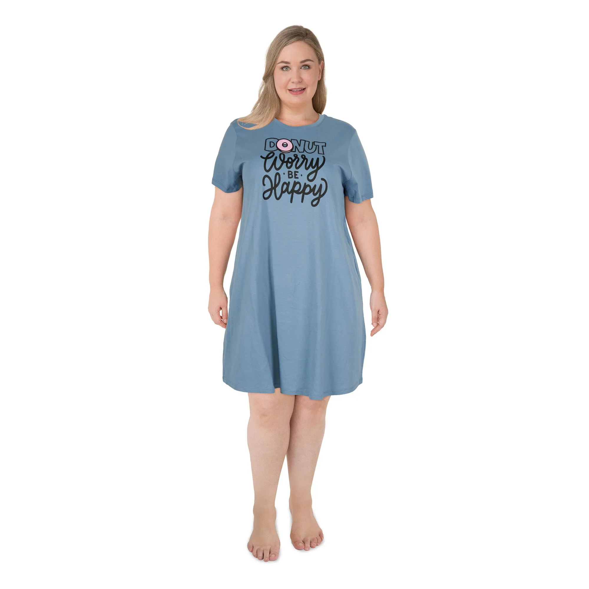 Women's Plus Short Sleeve Sleepshirt, Assorted sold by Giant Tiger product image thumbnail 3