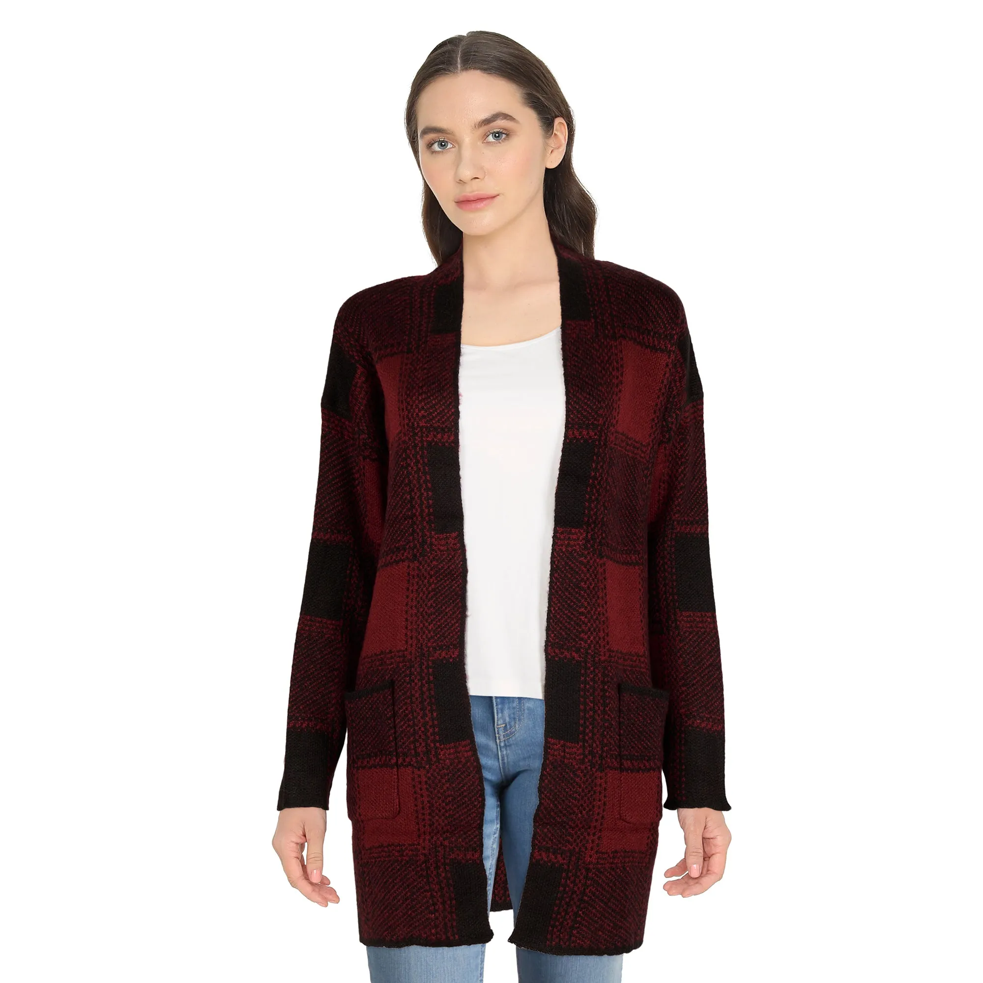 Women's Plaid Open Front Cardigan, Assorted sold by Giant Tiger product image thumbnail 2