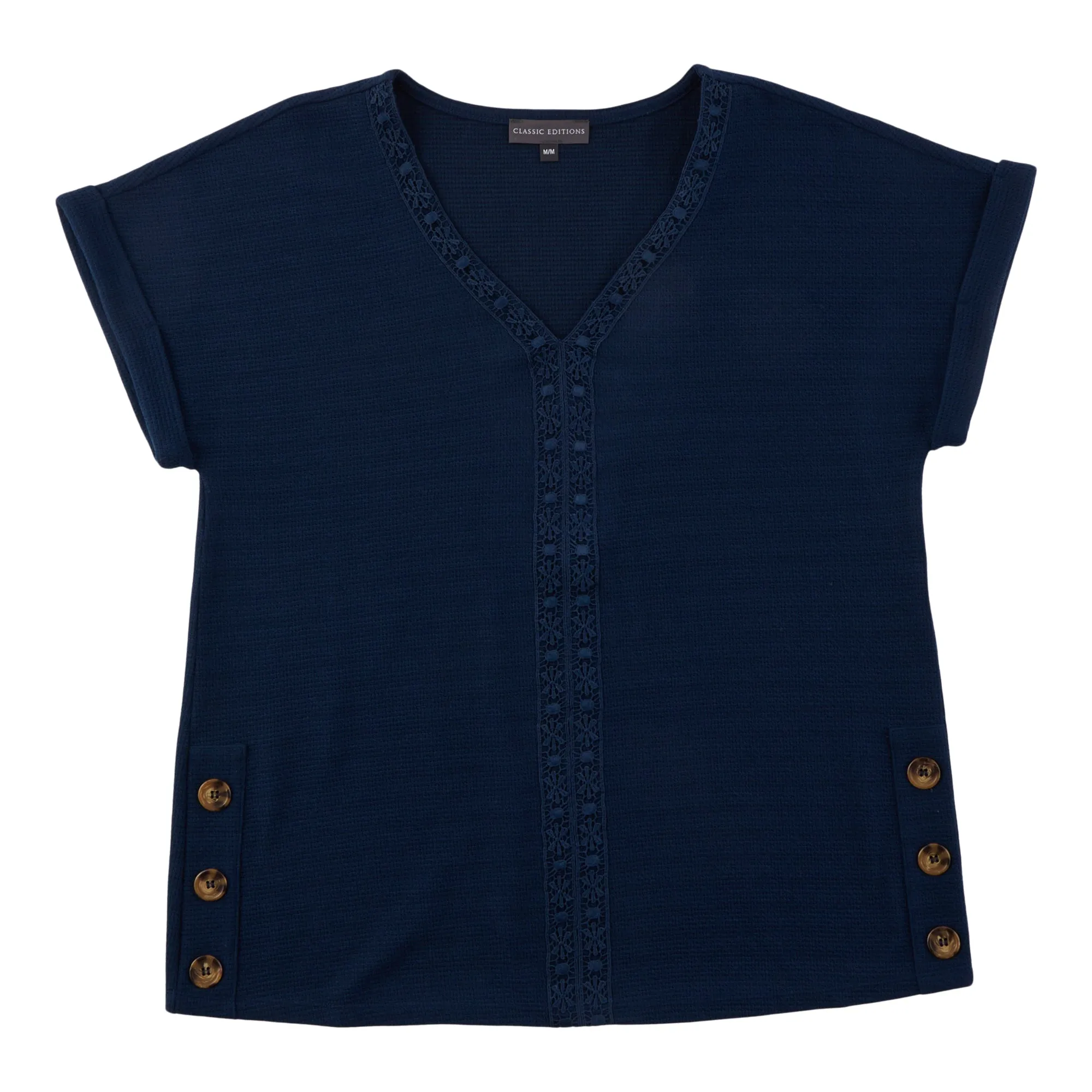Classic Editions Women's V-Neck Top with Buttons sold by Giant Tiger product image thumbnail 2