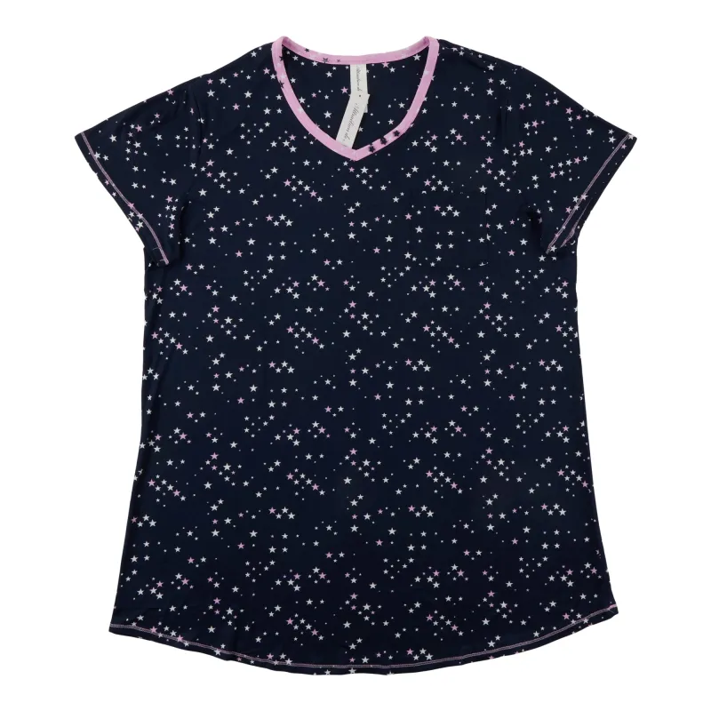 Women's Plus Peachy Short Sleeve Sleepshirt, Assorted made by Giant Tiger