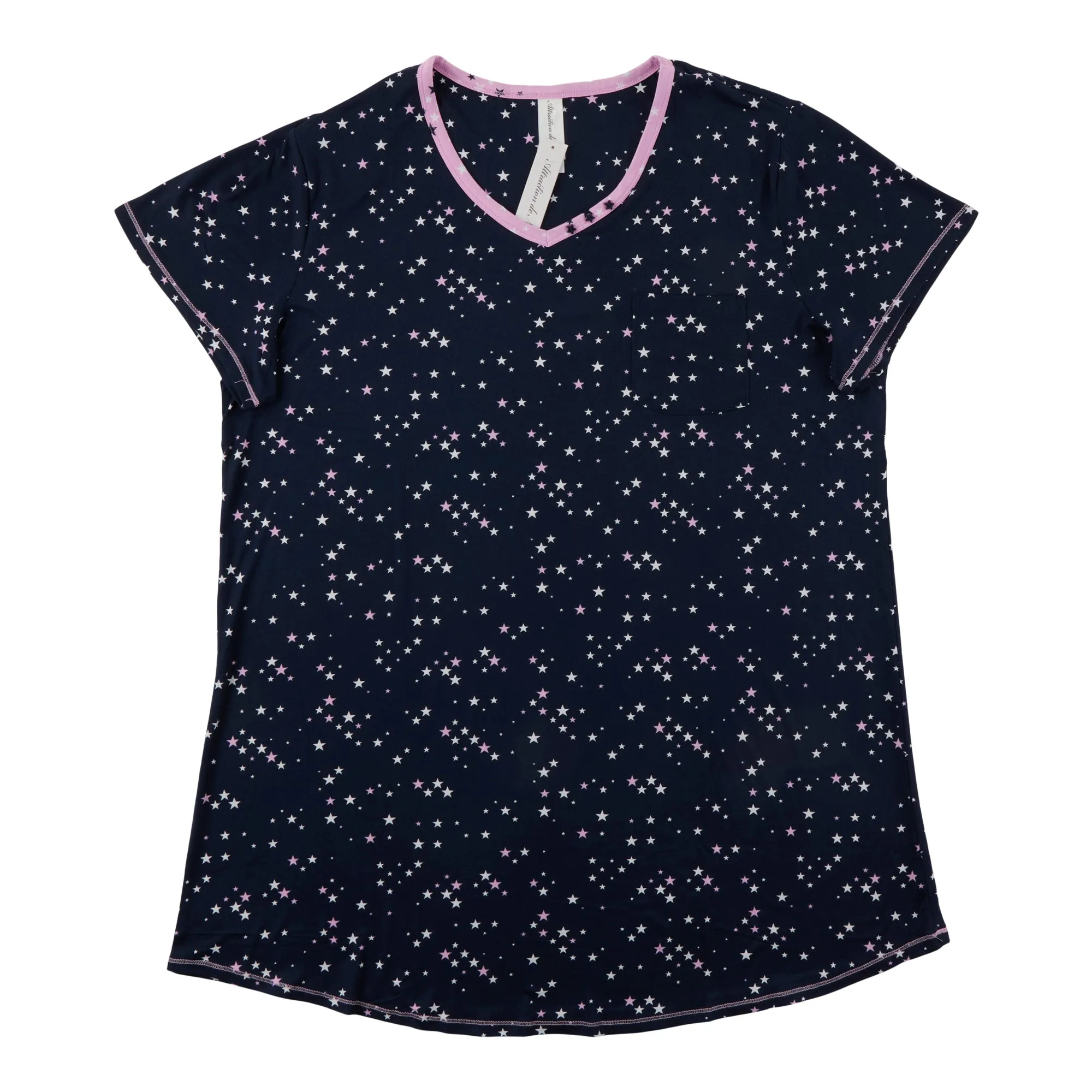 Women's Plus Peachy Short Sleeve Sleepshirt, Assorted sold by Giant Tiger