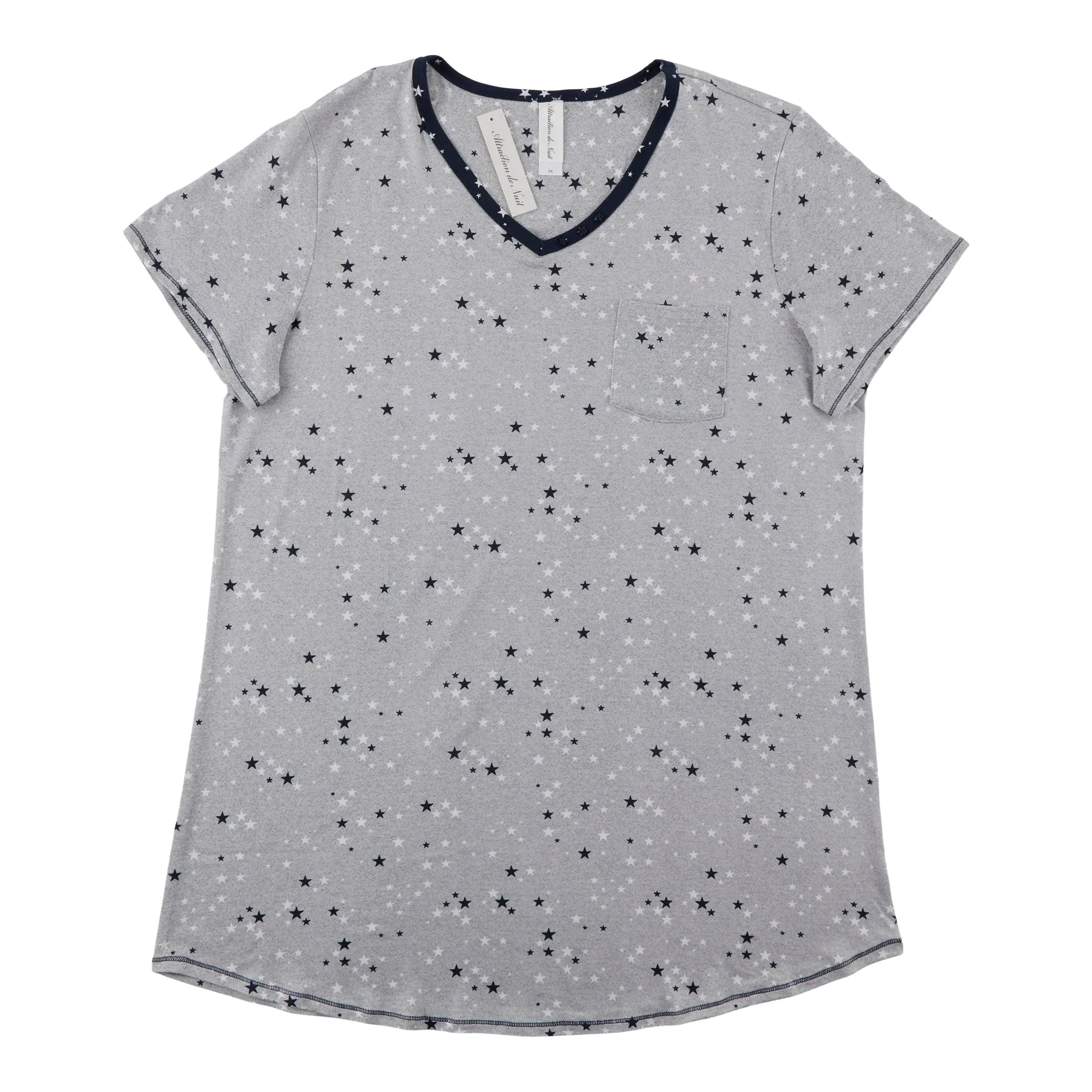 Women's Plus Peachy Short Sleeve Sleepshirt, Assorted sold by Giant Tiger product image thumbnail 2