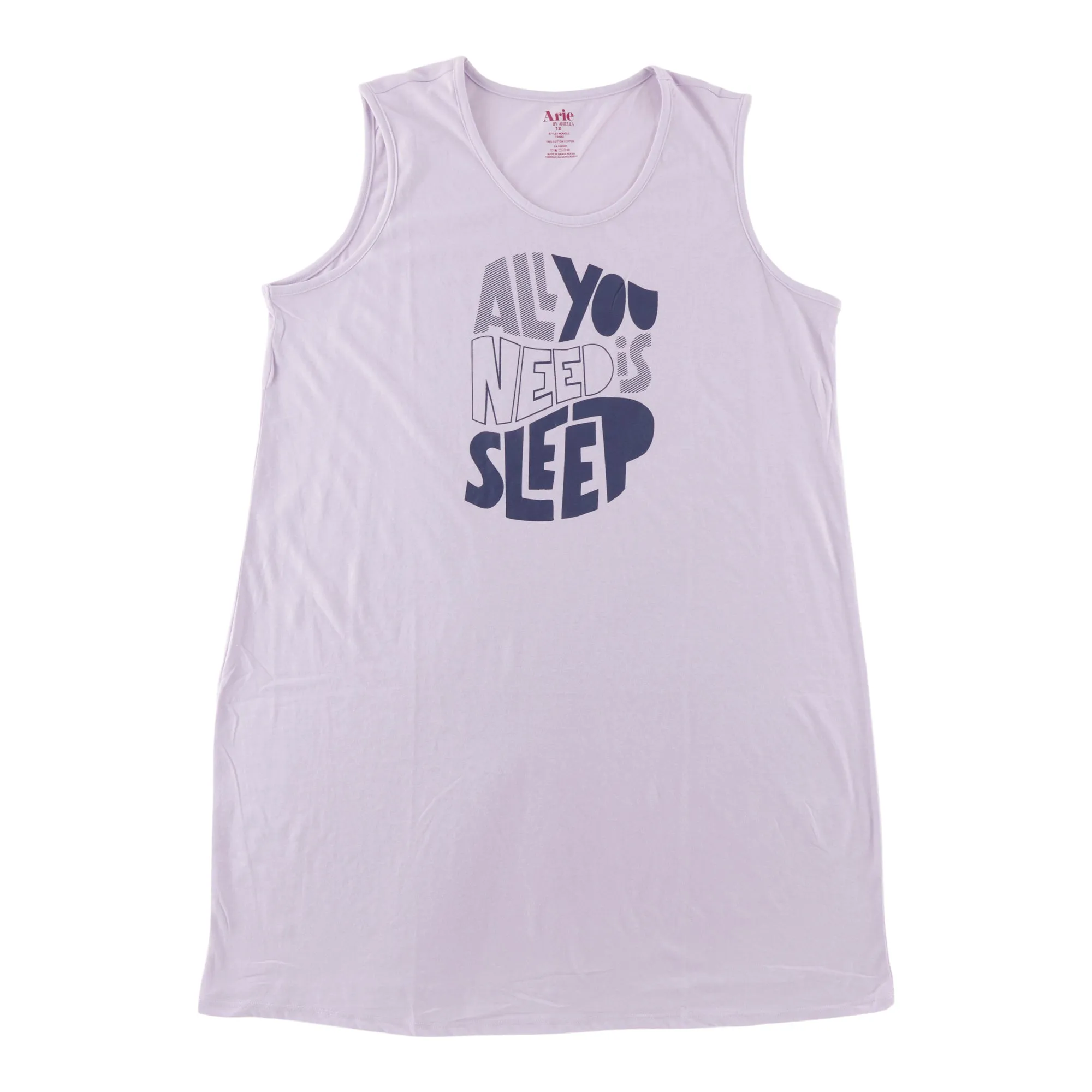 Women's Plus Sleeveless Scooped Sleepshirt sold by Giant Tiger