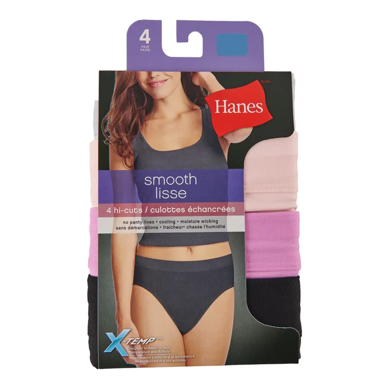 Hanes Women's High-Rise Briefs, Small, 4-Pack sold by Giant Tiger