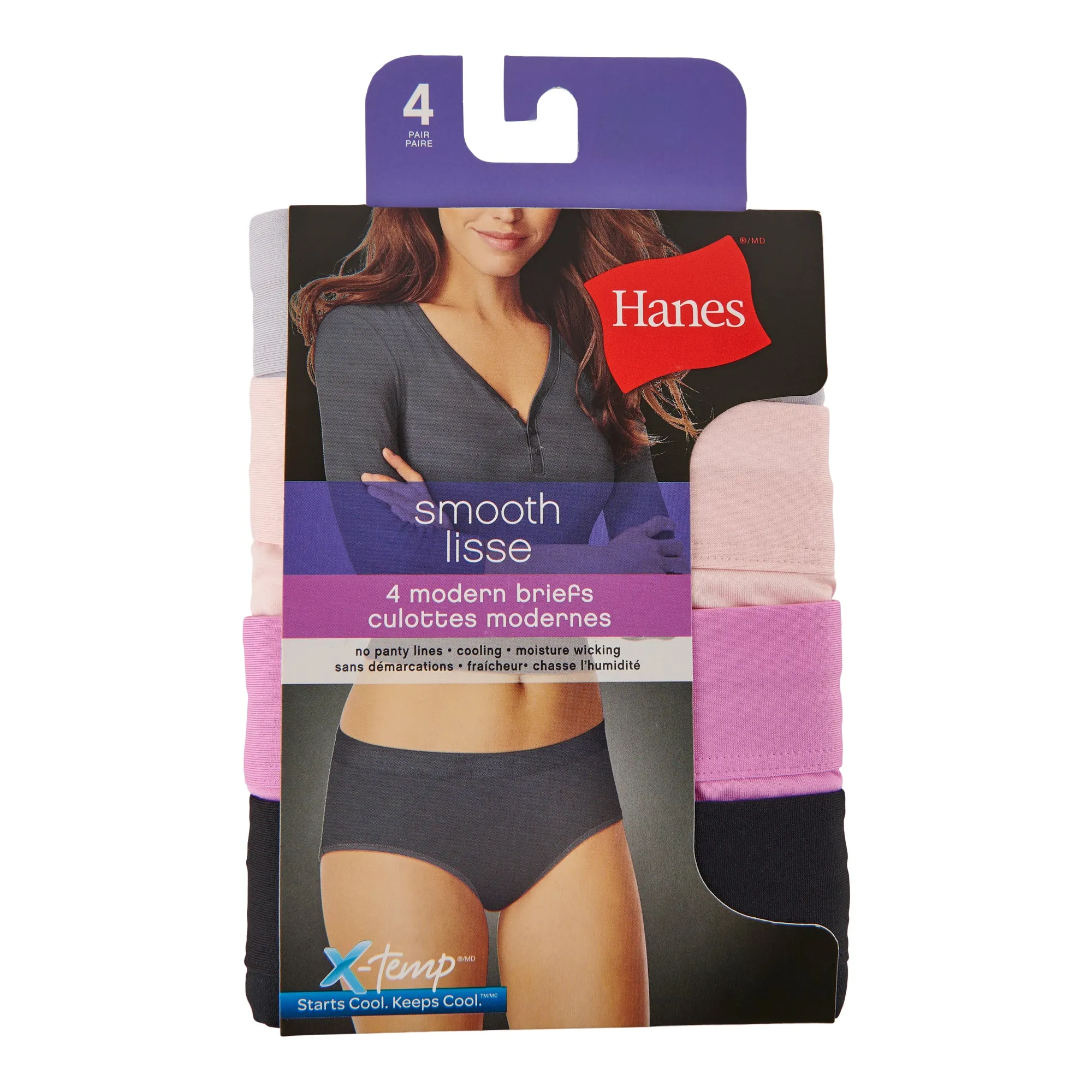 Hanes Women's Low-Rise Briefs, Small, 4-Pack sold by Giant Tiger