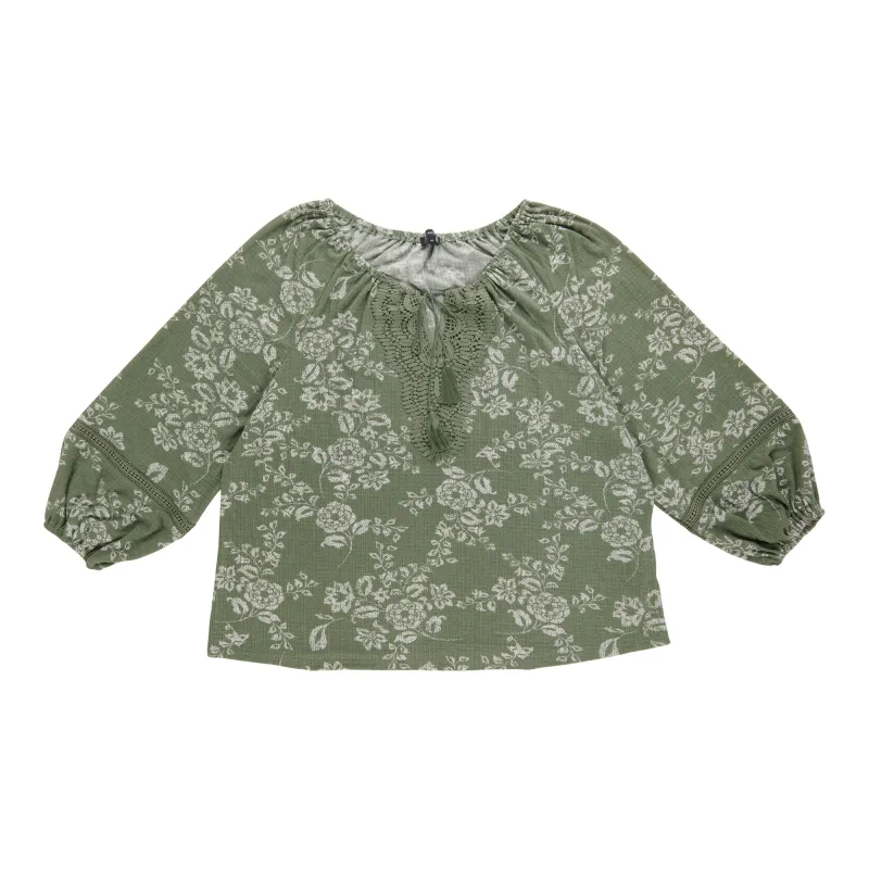 Lily Morgan Women’s Plus Top with Front Crochet Detail sold by Giant Tiger