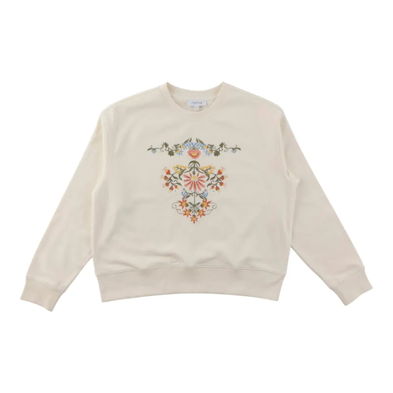 mySTYLE Women’s Screen Embroidered Sweatshirt made by Giant Tiger