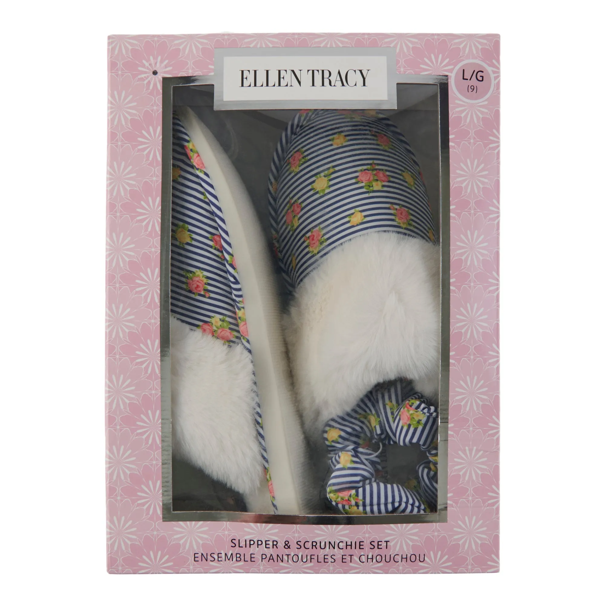 Ellen Tracy Women's Slippers and Scrunchie Set, 2-Piece sold by Giant Tiger