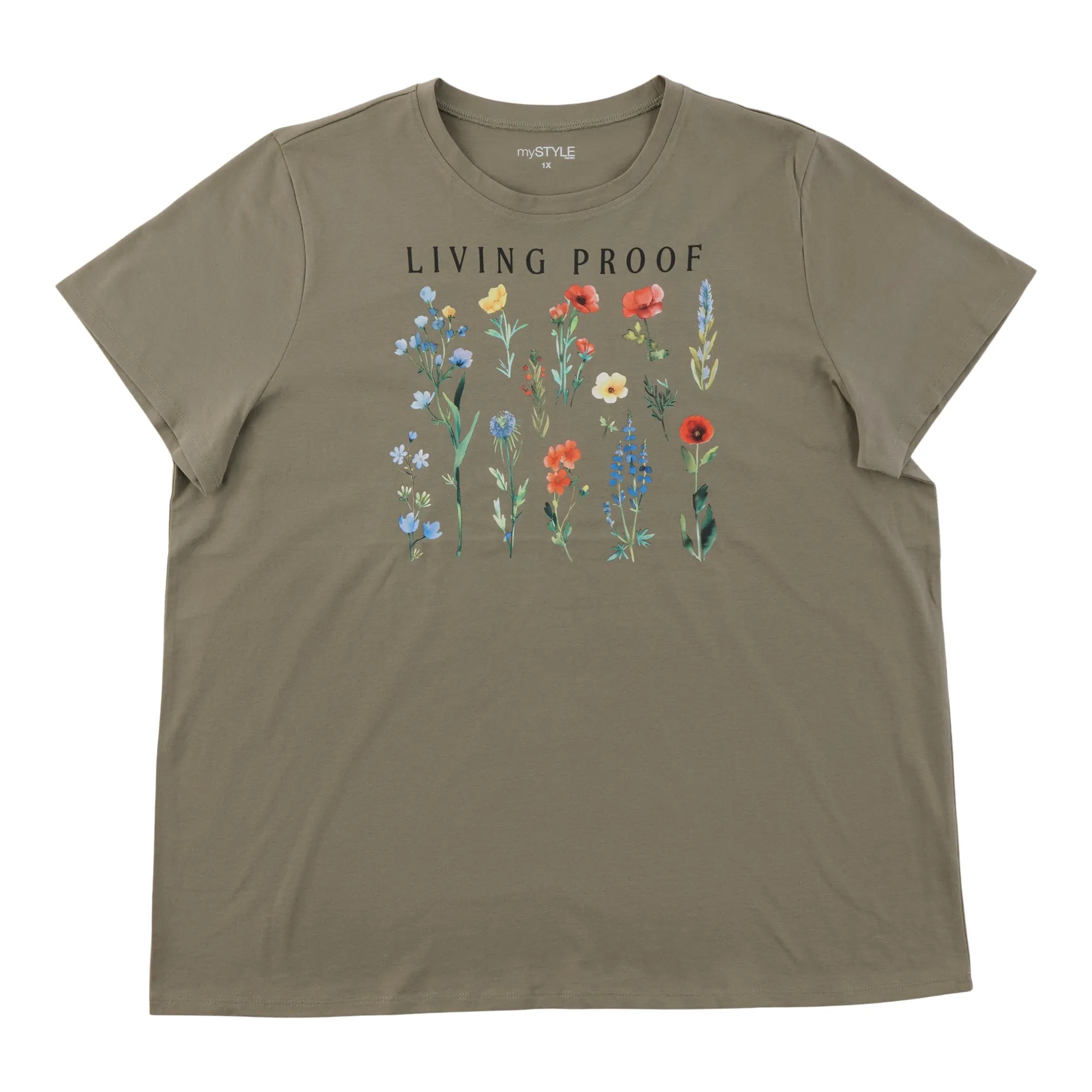 mySTYLE Women's Plus Spring Floral Tee sold by Giant Tiger product image thumbnail 2