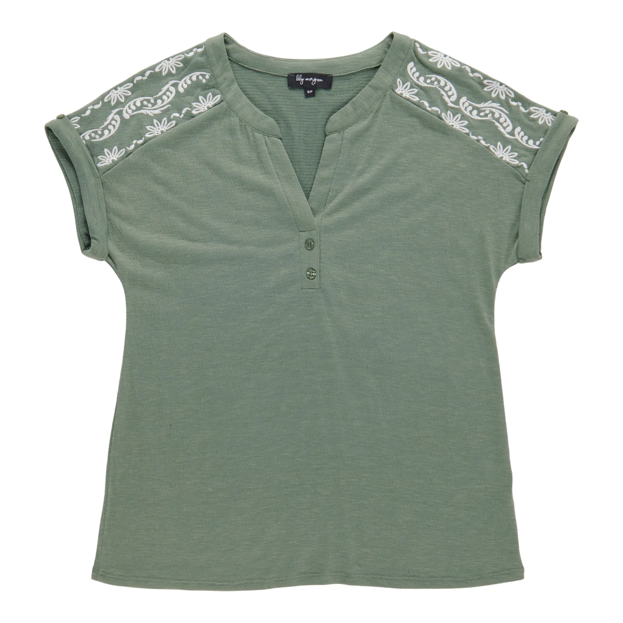 lily morgan Women's Top with Embroidery Detail sold by Giant Tiger product image thumbnail 4