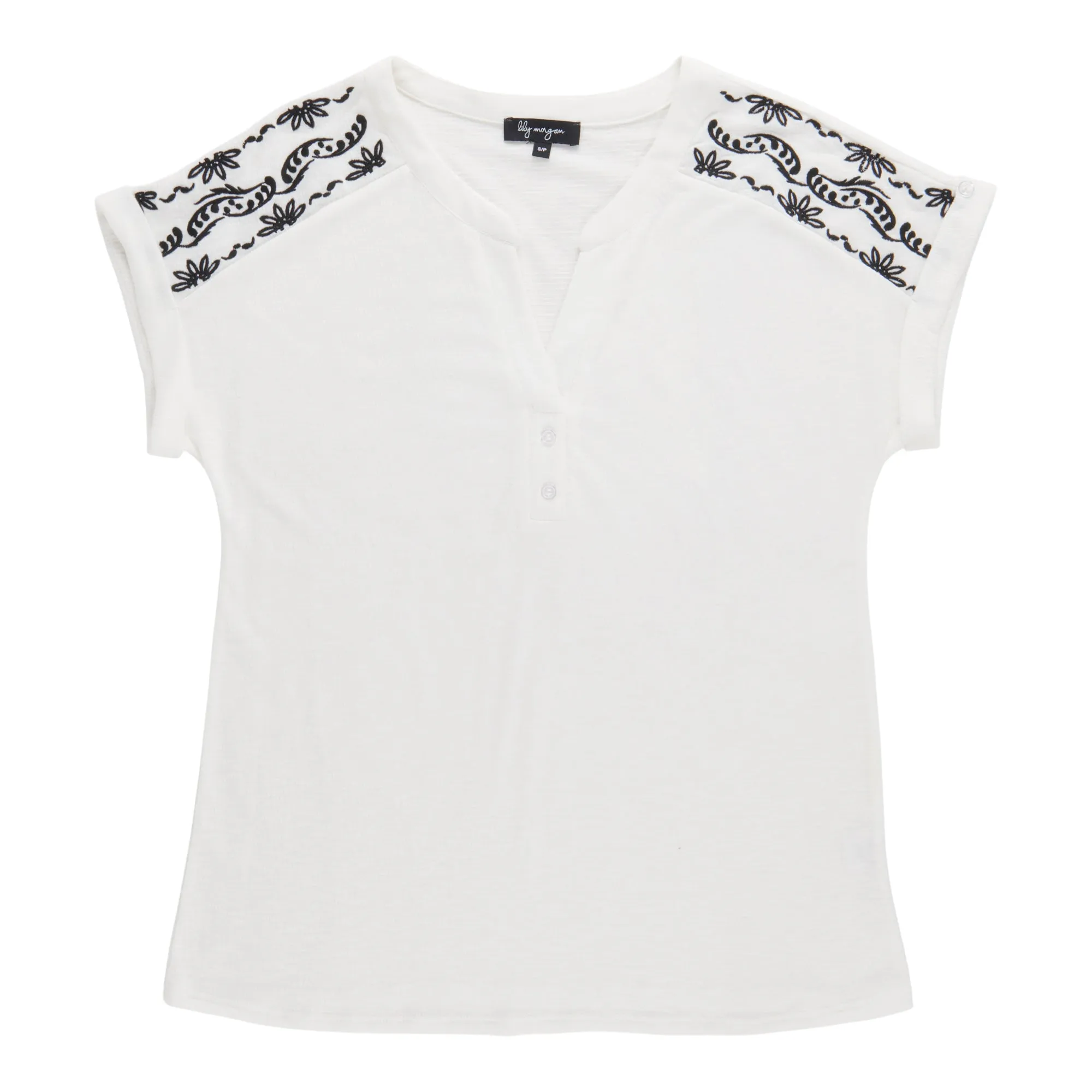lily morgan Women's Top with Embroidery Detail sold by Giant Tiger