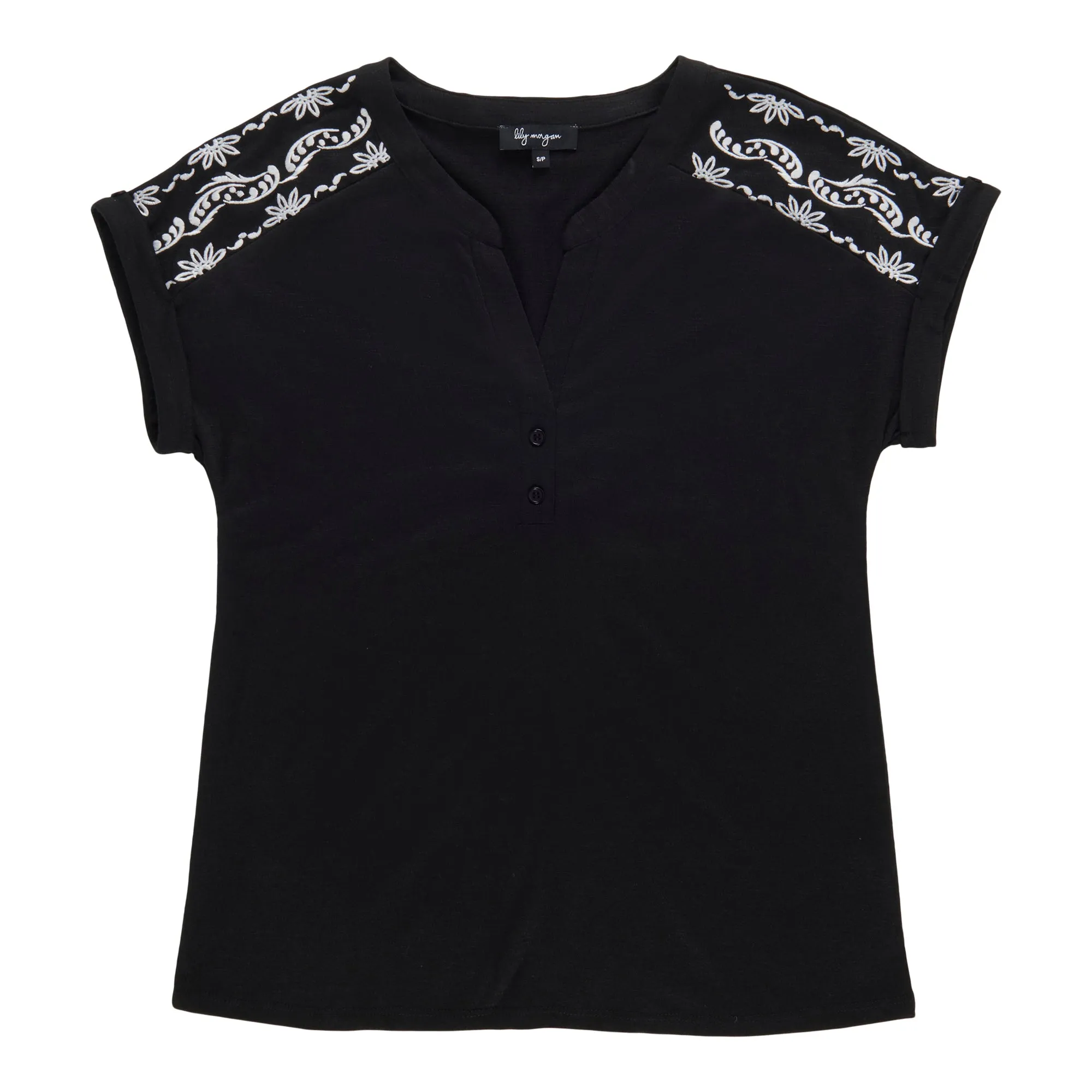 lily morgan Women's Top with Embroidery Detail sold by Giant Tiger product image thumbnail 2
