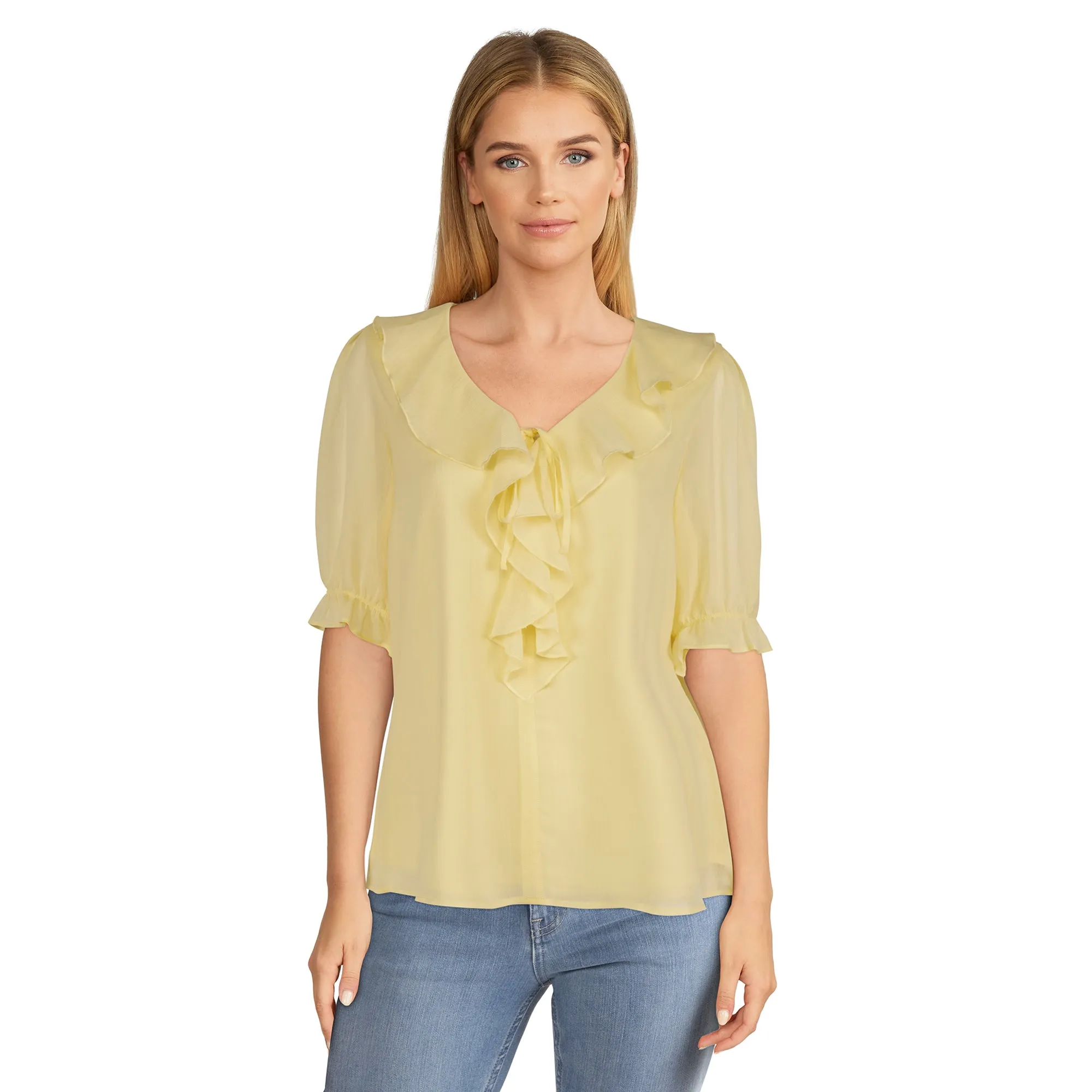 lily morgan Women's Ruffle Blouse sold by Giant Tiger product image thumbnail 2