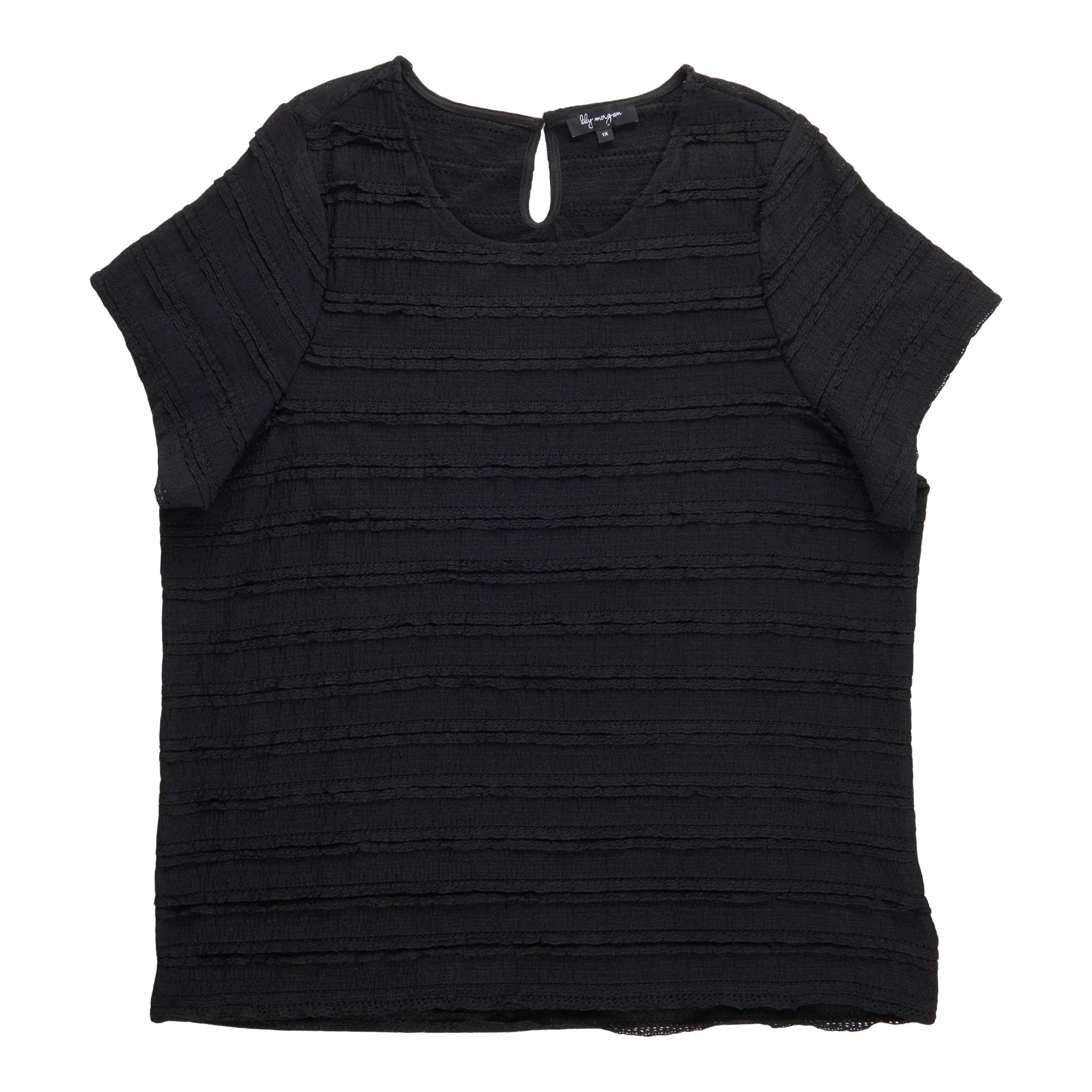 lily morgan Women's Plus Top with Lace Details sold by Giant Tiger product image thumbnail 2