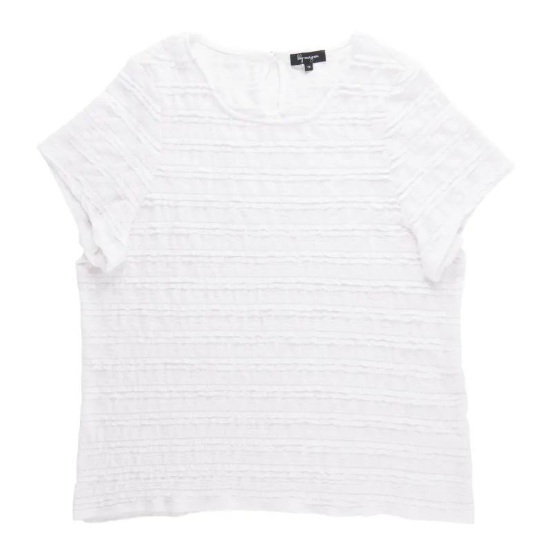 lily morgan Women's Plus Top with Lace Details made by Giant Tiger