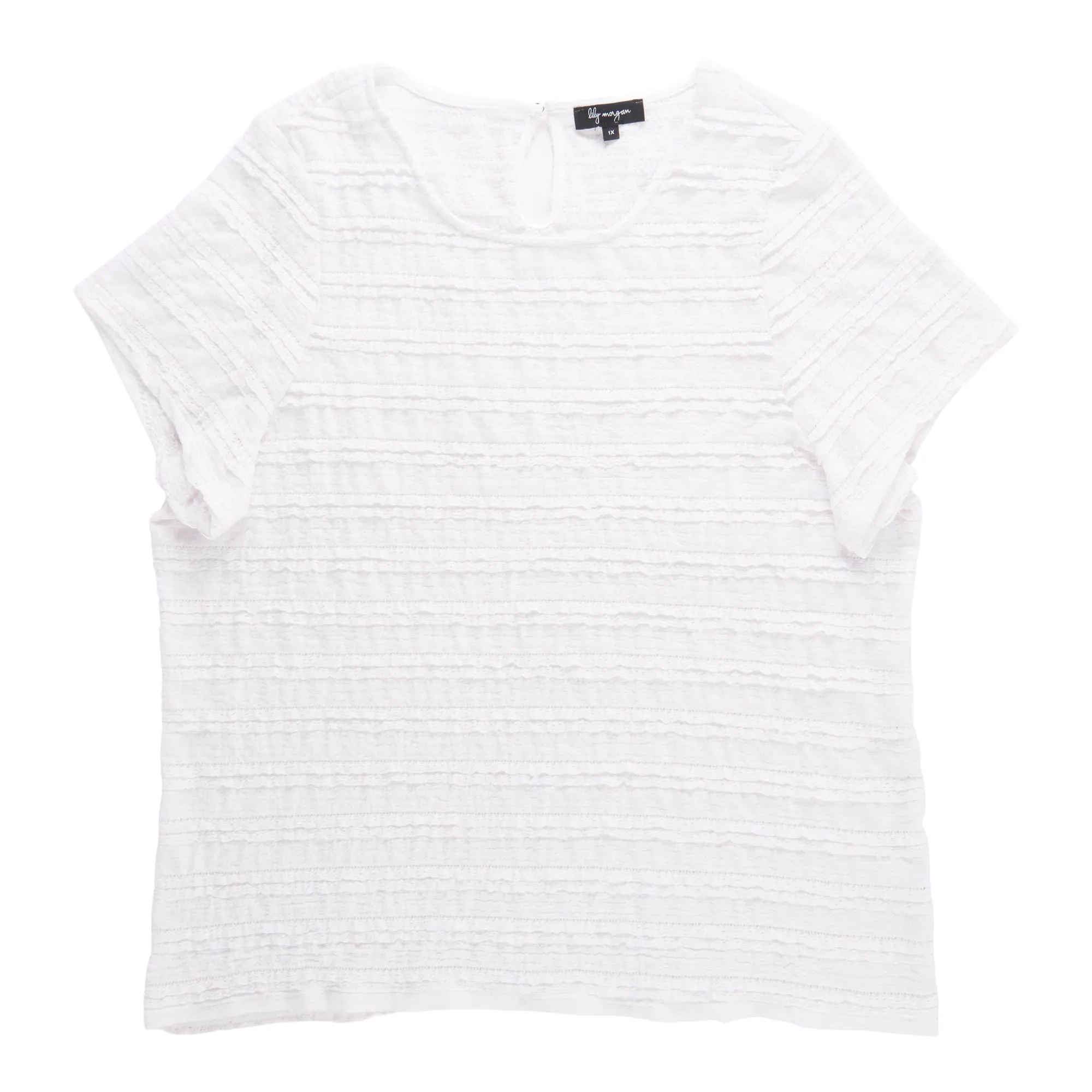 lily morgan Women's Plus Top with Lace Details sold by Giant Tiger