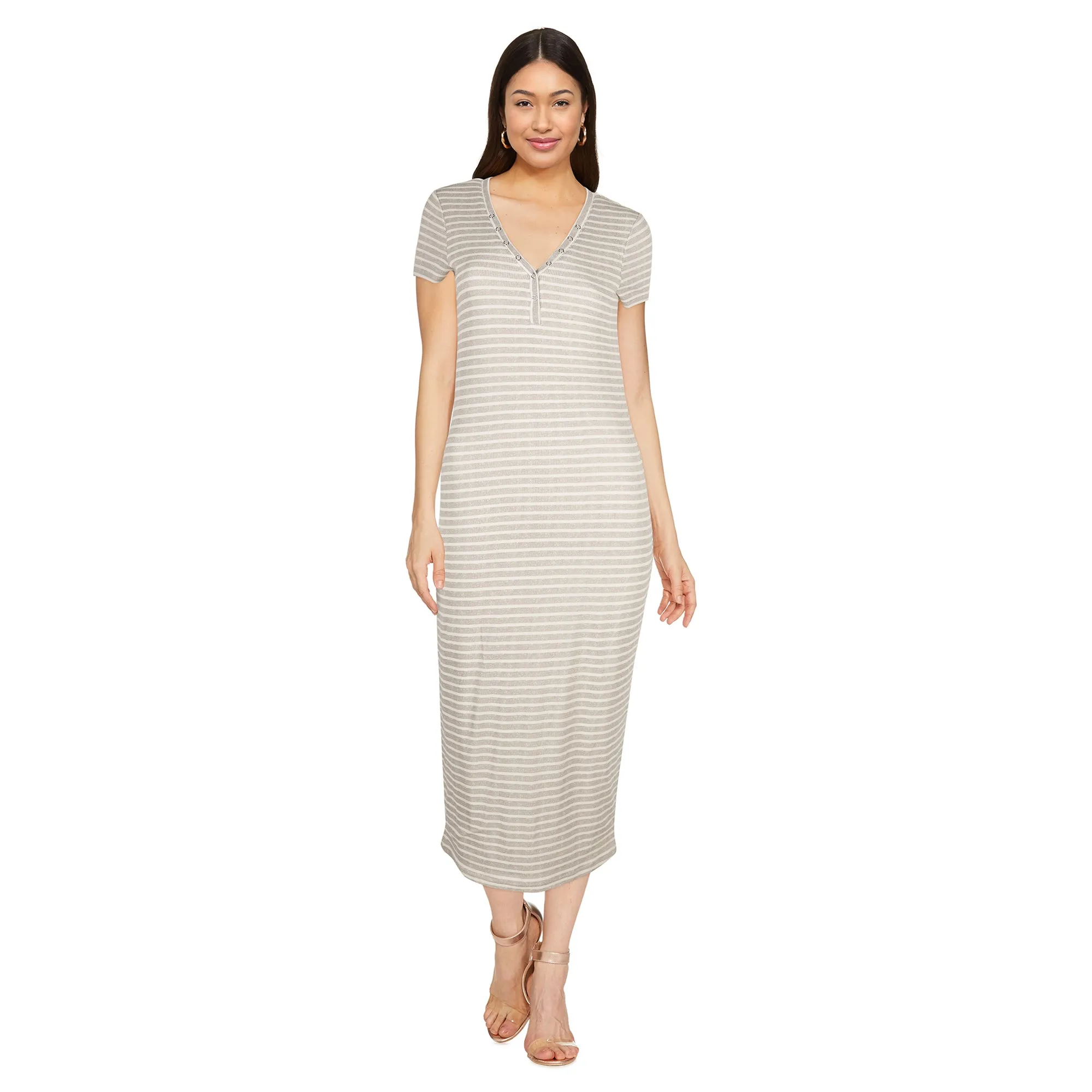 mySTYLE Women's Henley Midi Dress sold by Giant Tiger product image thumbnail 3