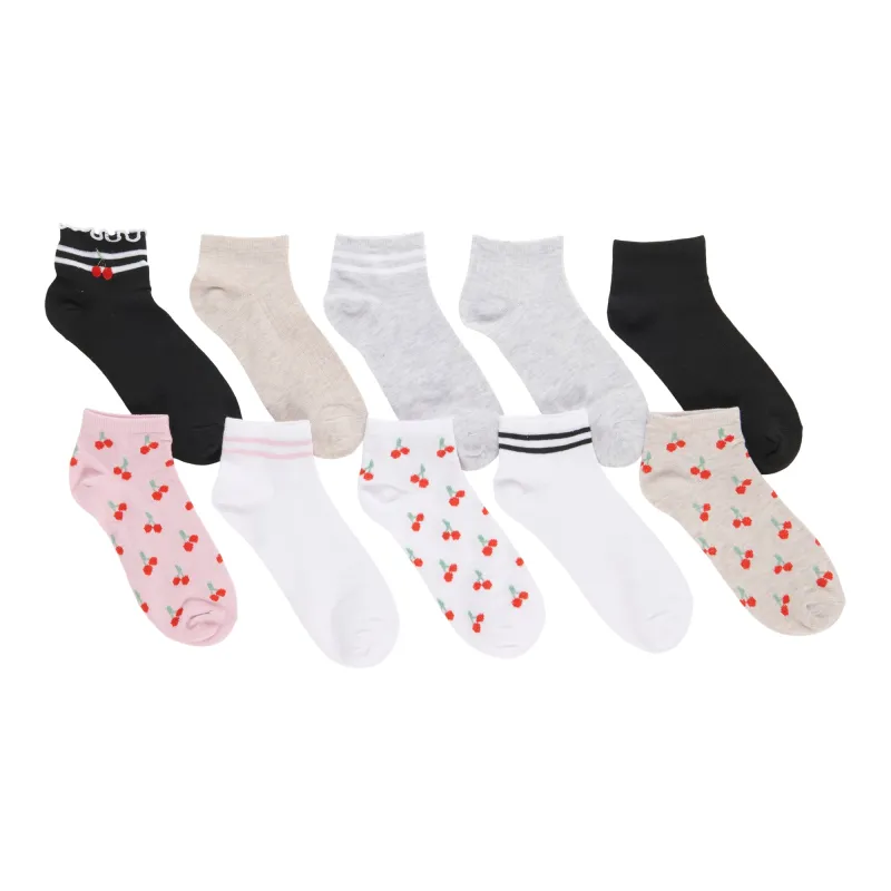 Women's Quarter Crew Socks, 10-Pack made by Giant Tiger