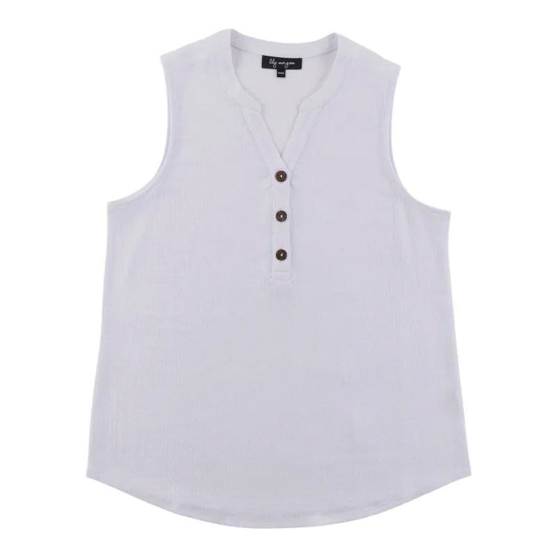 lily morgan Women's Solid Camisole with Front Buttons made by Giant Tiger