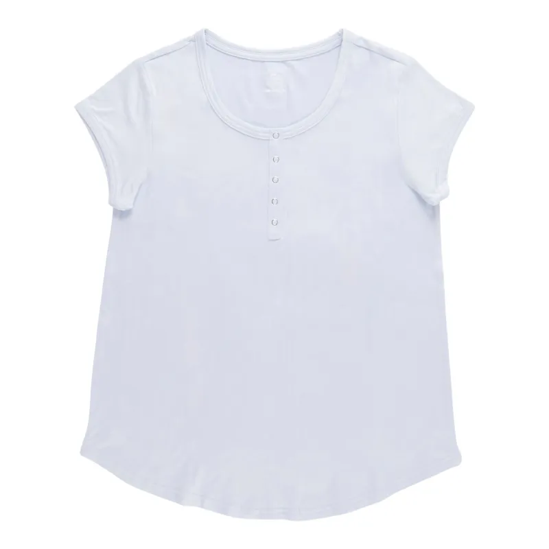 Carisma Women's Solid Henley Sleepshirt made by Giant Tiger