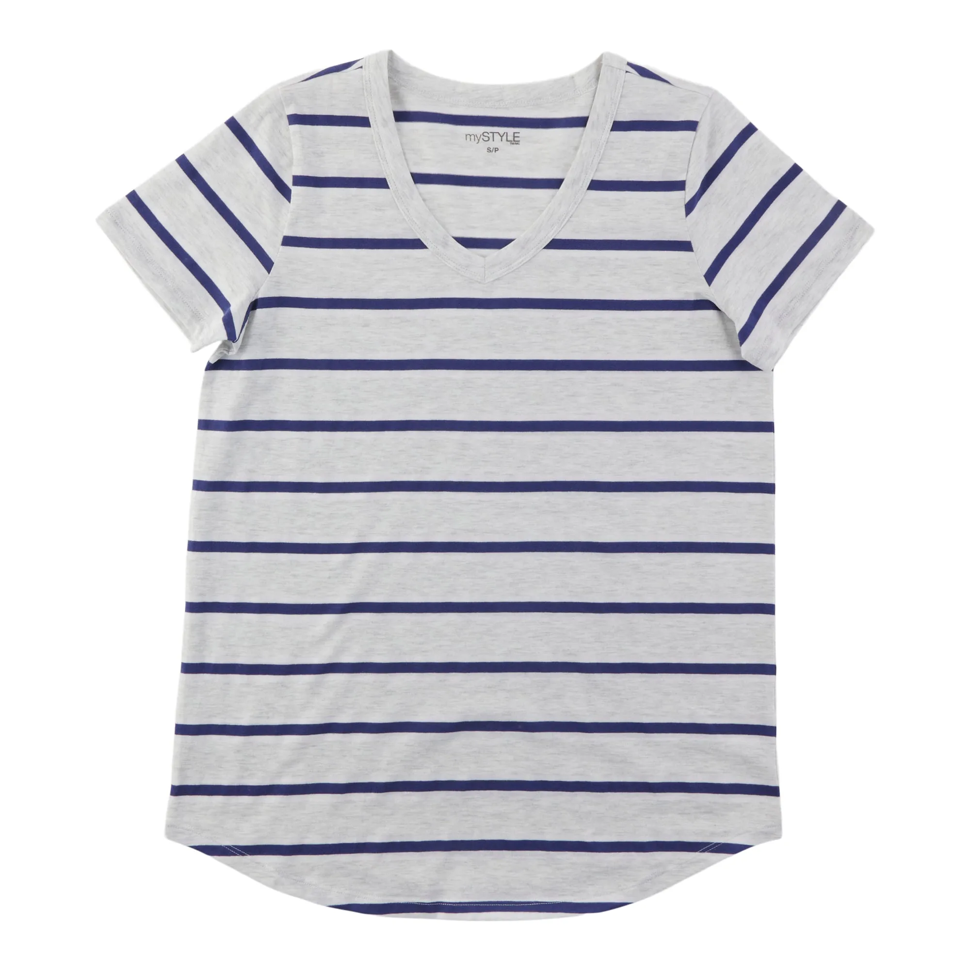 mySTYLE Women's V-Neck Striped T-Shirt sold by Giant Tiger product image thumbnail 2