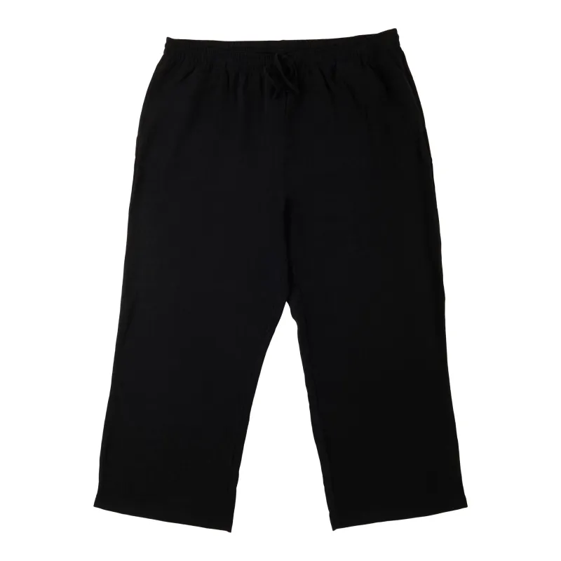 lily morgan Women's Plus Solid Wide-Leg Linen-Blend Pants made by Giant Tiger