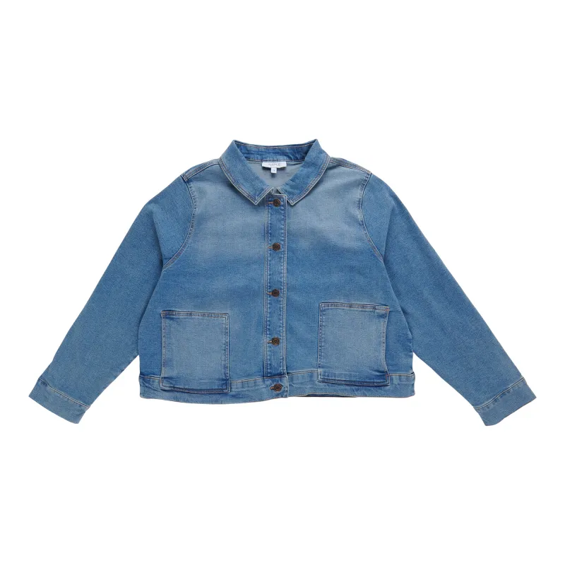 mySTYLE Women's Plus Denim Jacket made by Giant Tiger