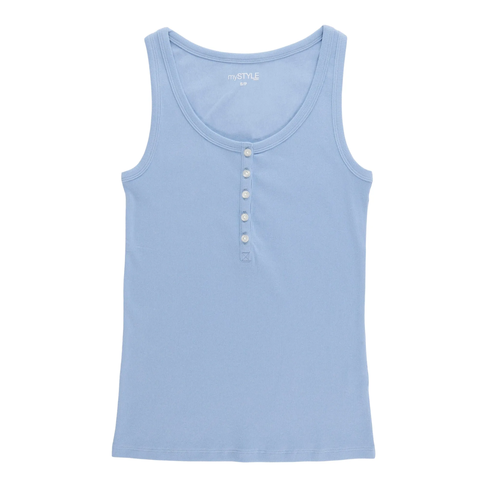 mySTYLE Women's Ribbed Henley Tank Top sold by Giant Tiger product image thumbnail 3