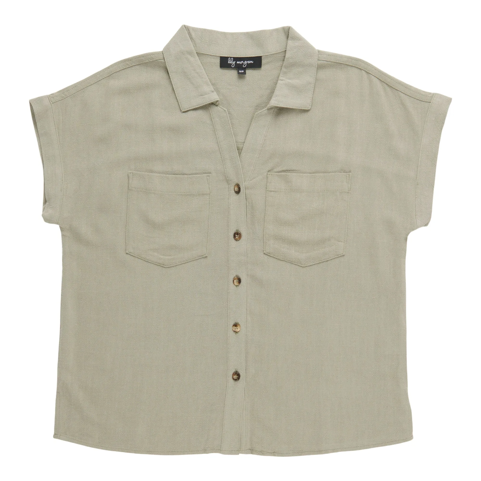 lily morgan Women's Linen Blend Blouse sold by Giant Tiger product image thumbnail 3