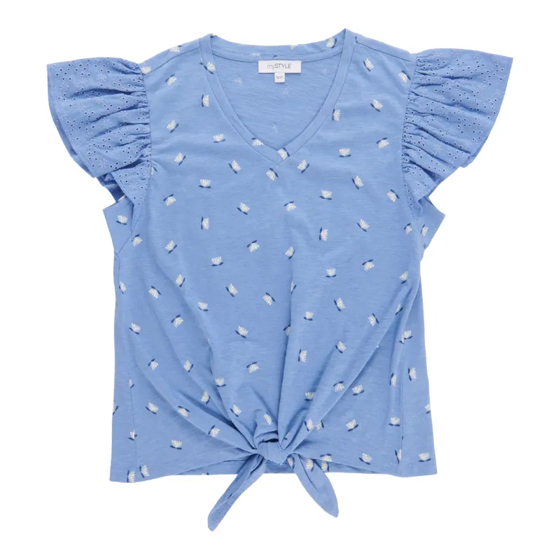 mySTYLE Women's Eyelet Lace Shirt made by Giant Tiger