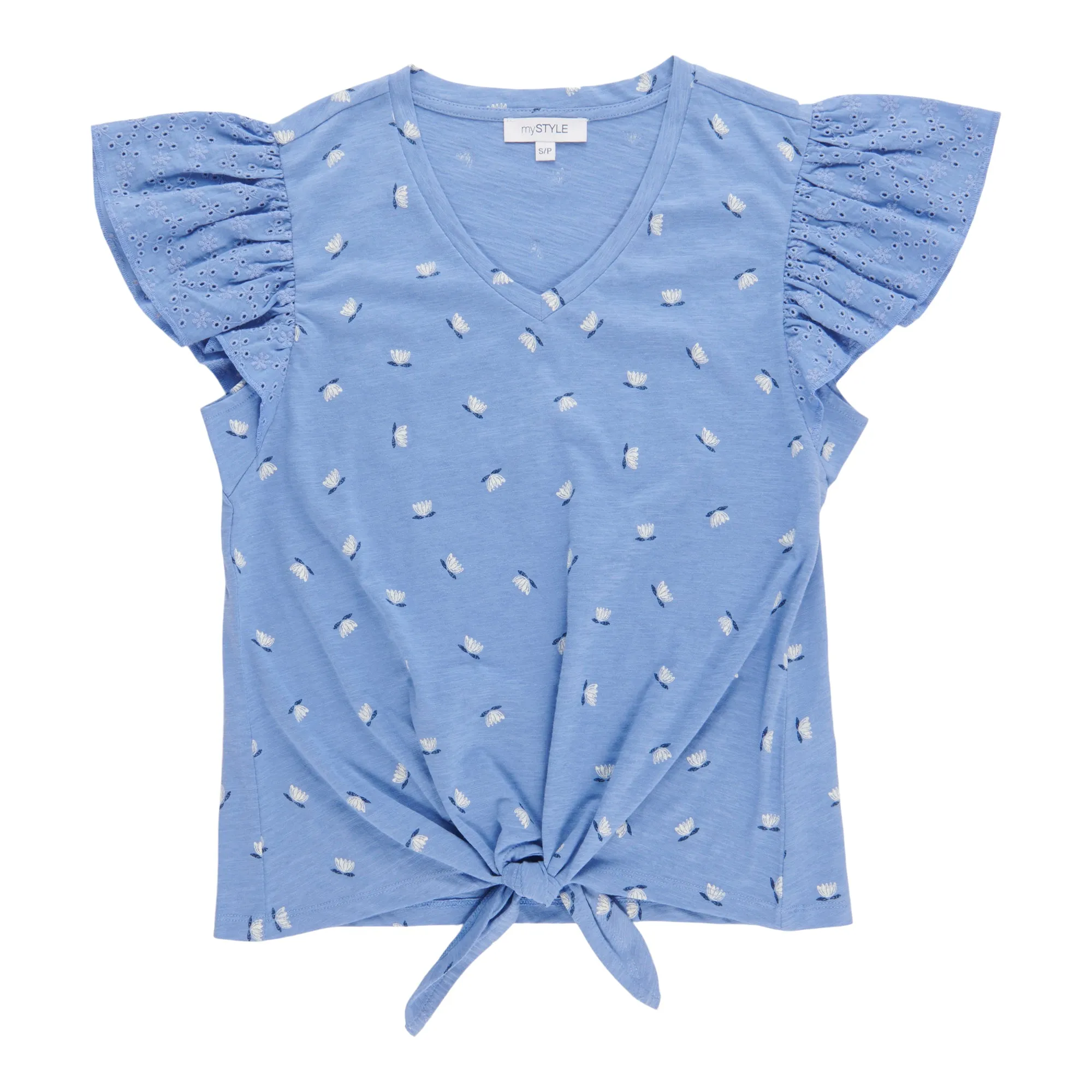 mySTYLE Women's Eyelet Lace Shirt sold by Giant Tiger