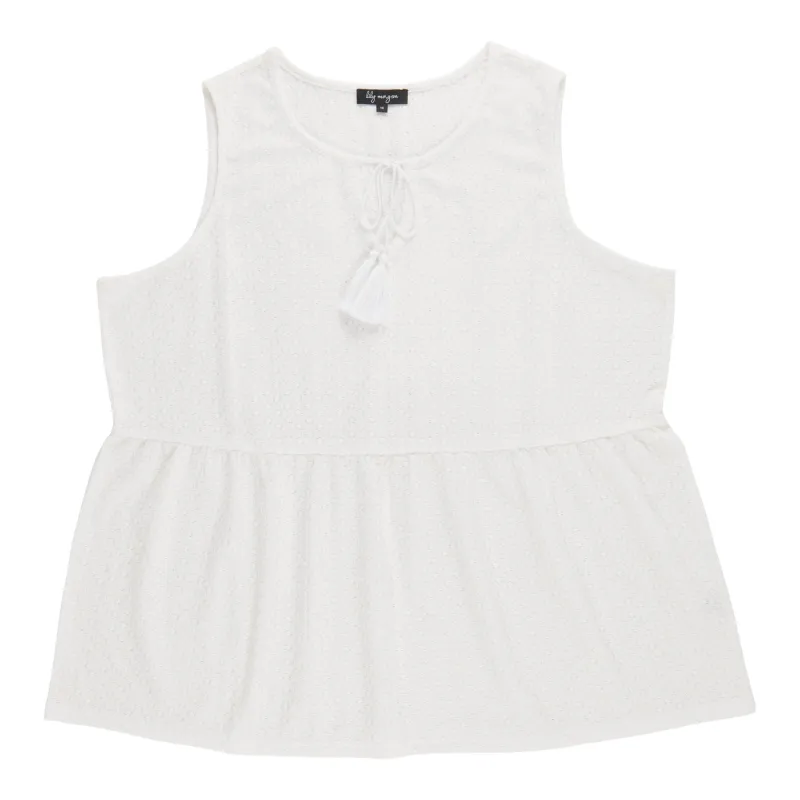 lily morgan Women's Plus Camisole with Tassles made by Giant Tiger