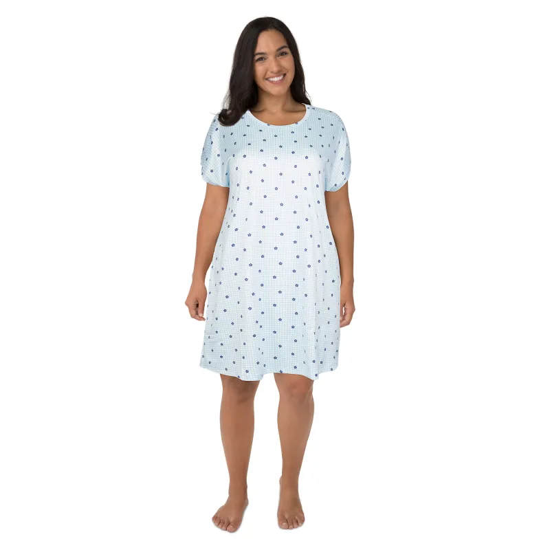 Carisma Women's Plus Short Sleeve Sleepshirt made by Giant Tiger