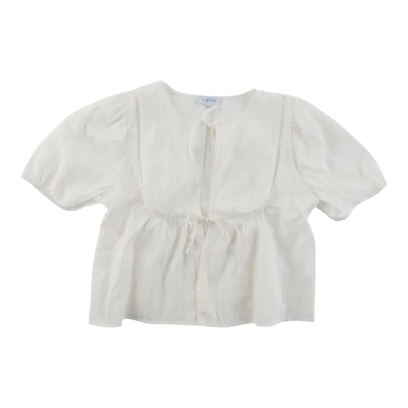 mySTYLE Women's Tie Front Blouse made by Giant Tiger