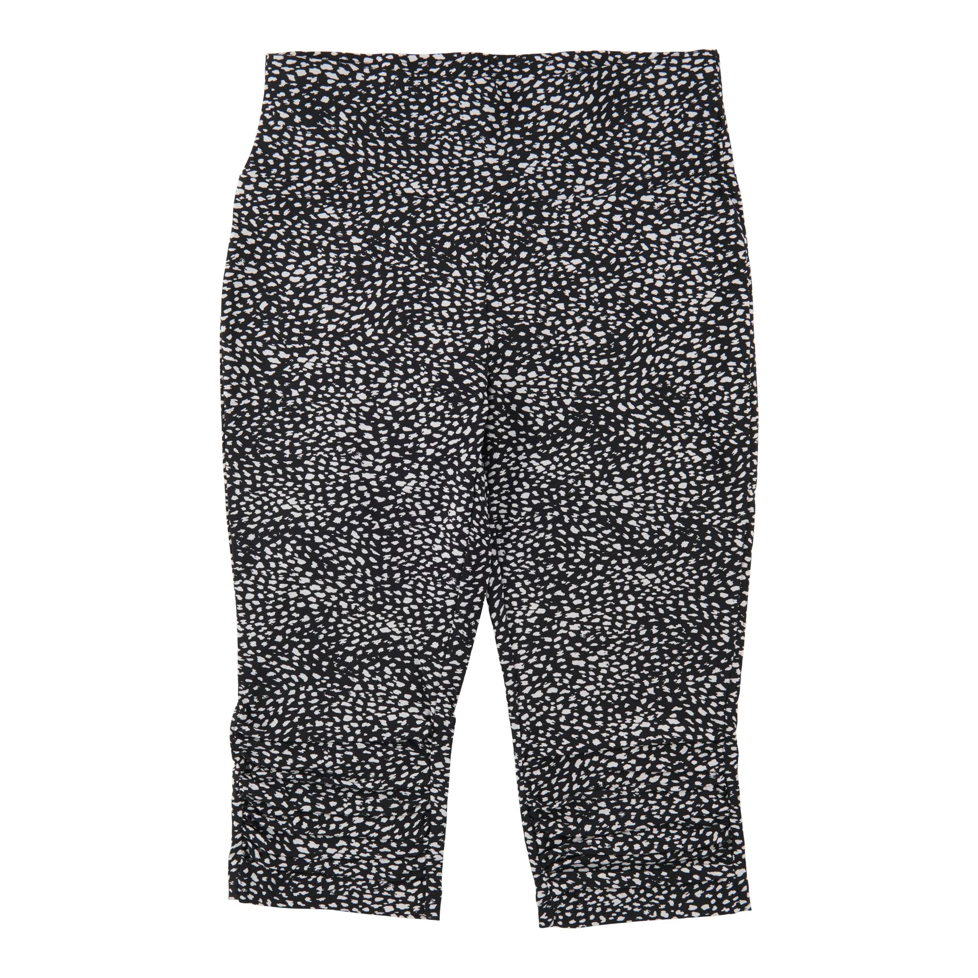 lily morgan Women's Printed Ruched Knee Capris sold by Giant Tiger