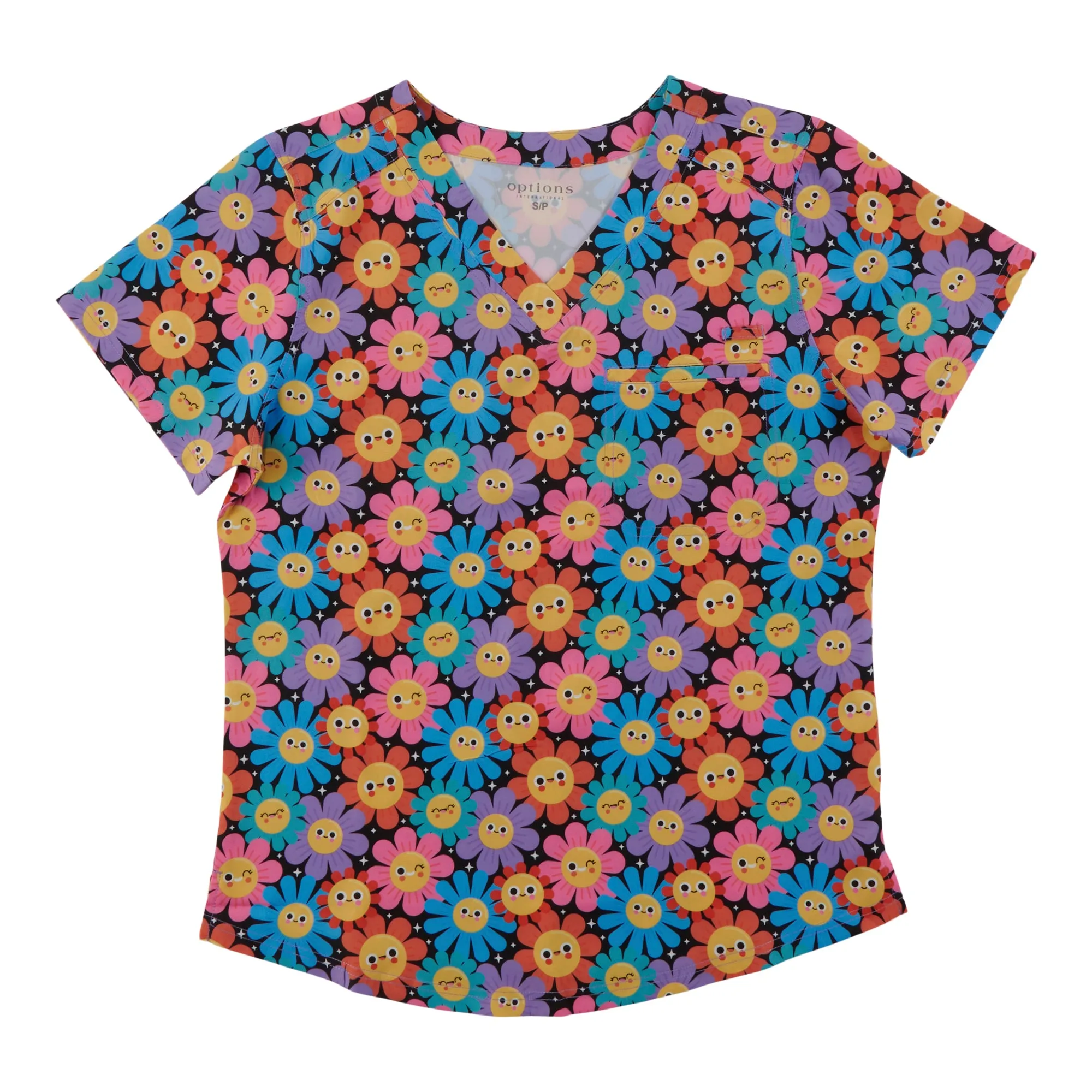 Options Women's Printed V-Neck Scrub Top sold by Giant Tiger product image thumbnail 3