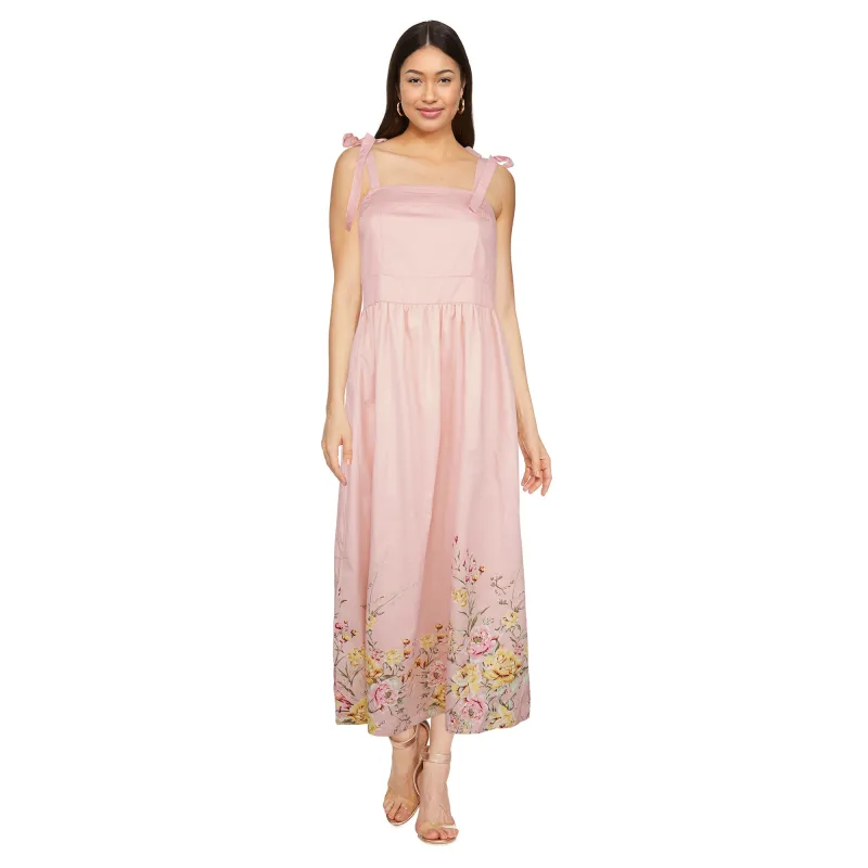 lily morgan Women's Border Print Midi Dress made by Giant Tiger