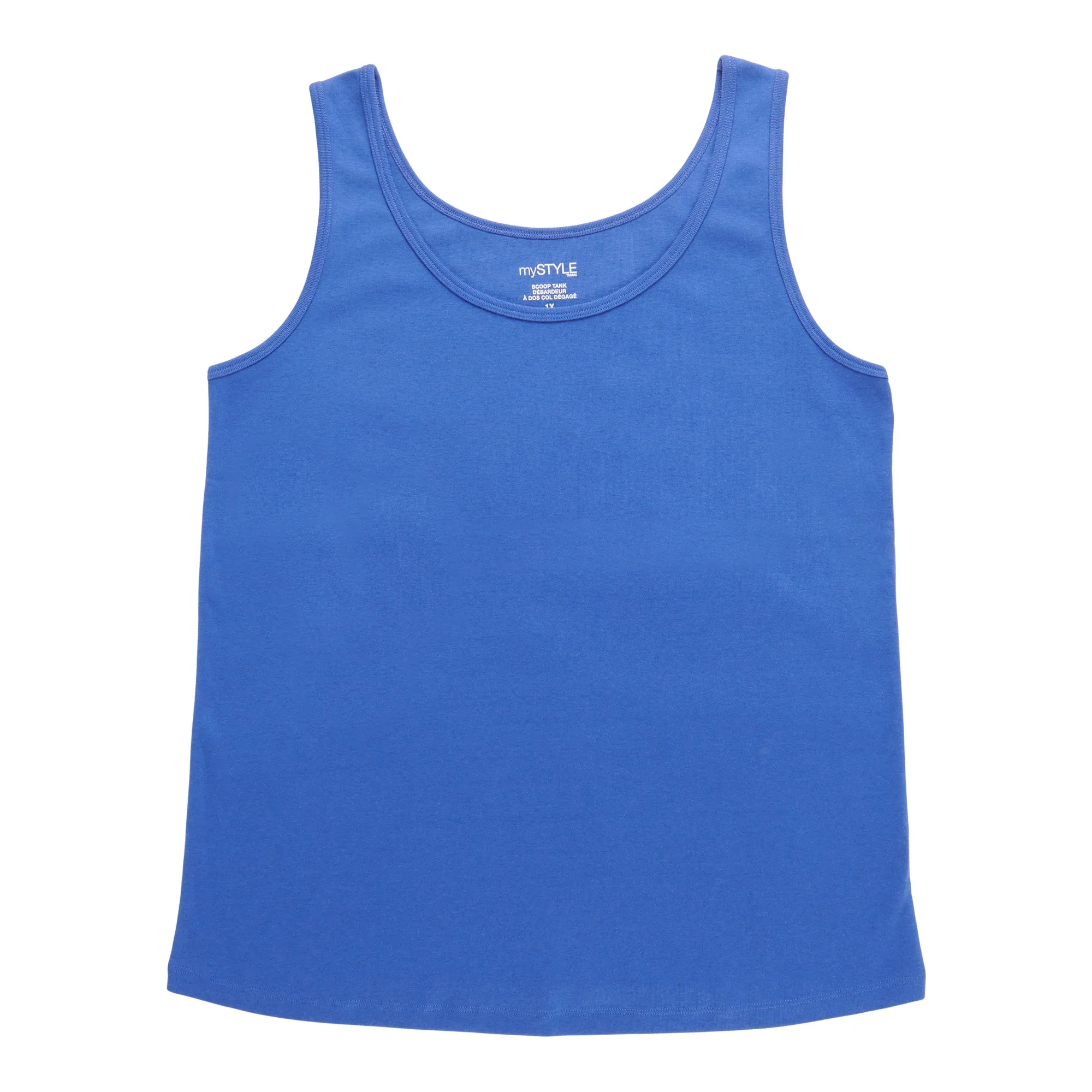 mySTYLE Women's Plus Scooped Ribbed Tank Top sold by Giant Tiger product image thumbnail 2