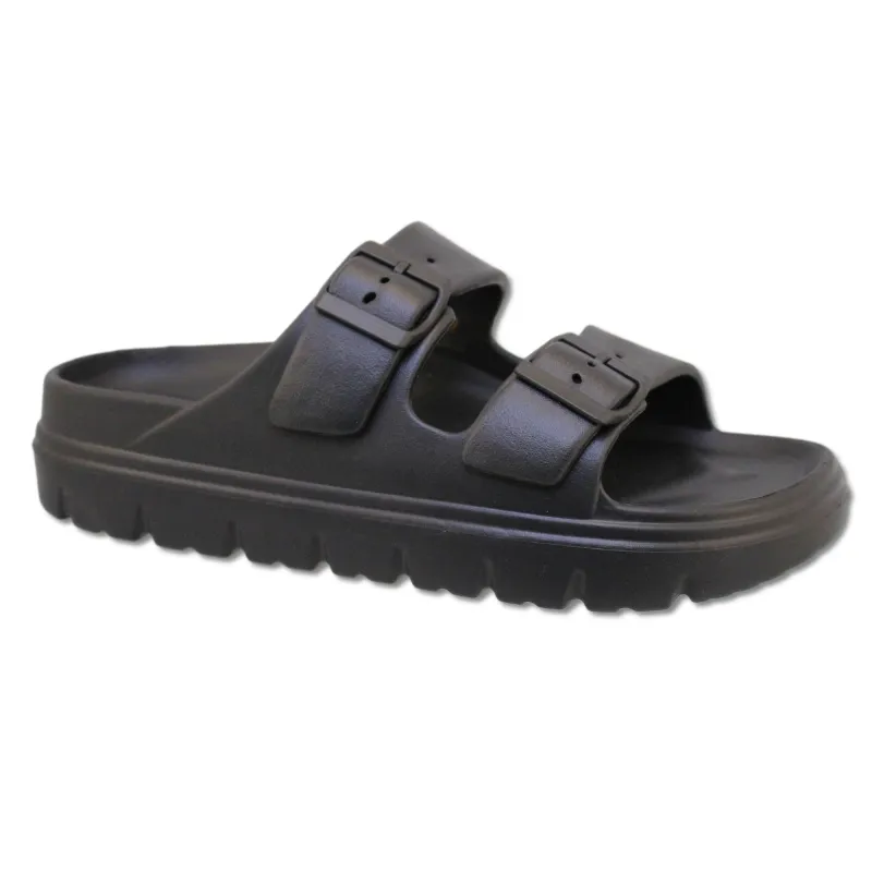 mySTYLE Women's EVA Double Buckle Slides made by Giant Tiger