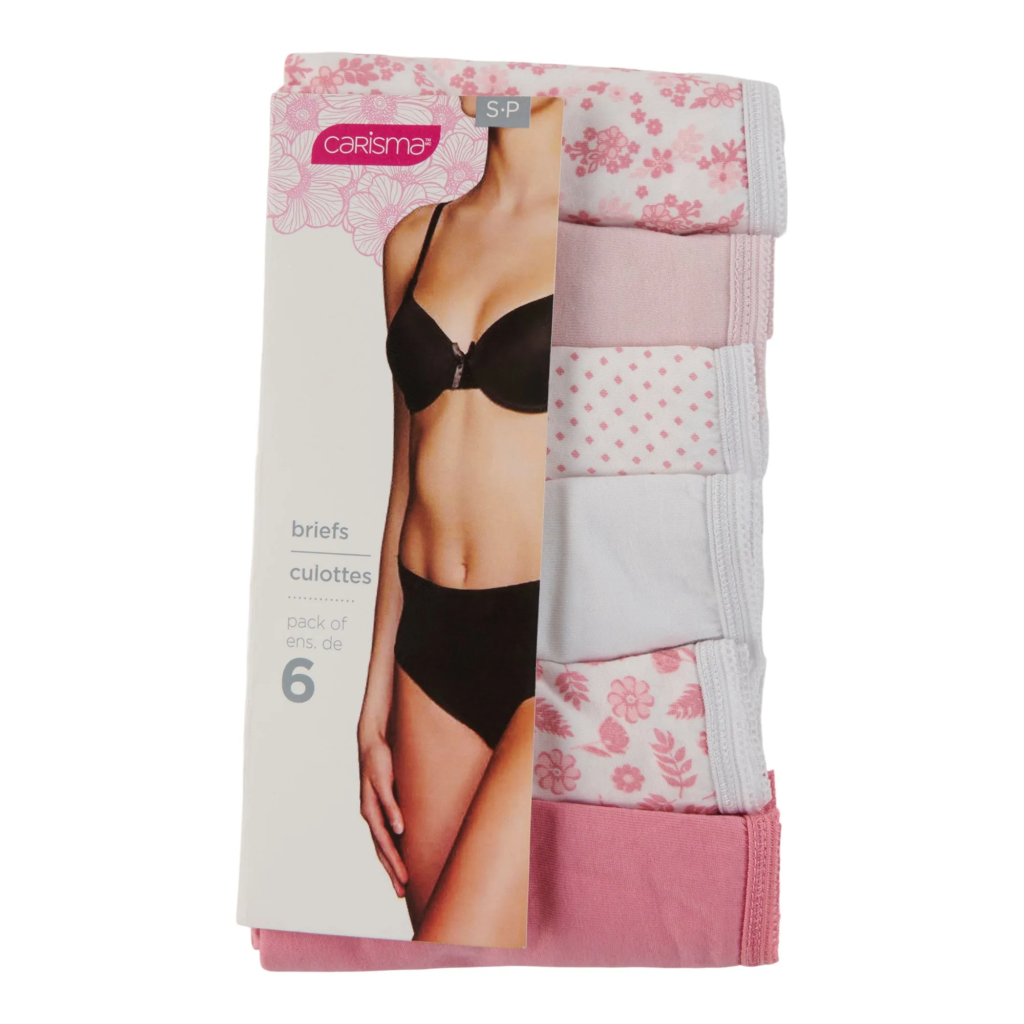 Carisma Women's Cotton Brief Underwear, 6-Pack sold by Giant Tiger product image thumbnail 2