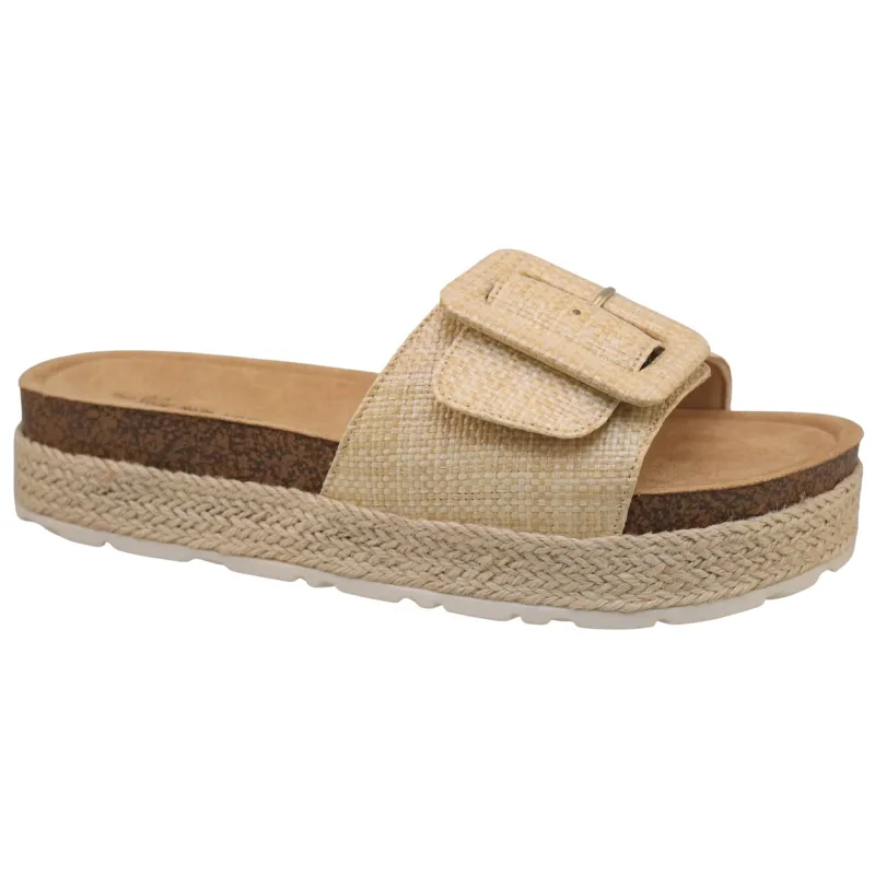 lily morgan Women's Buckle Espadrilles made by Giant Tiger