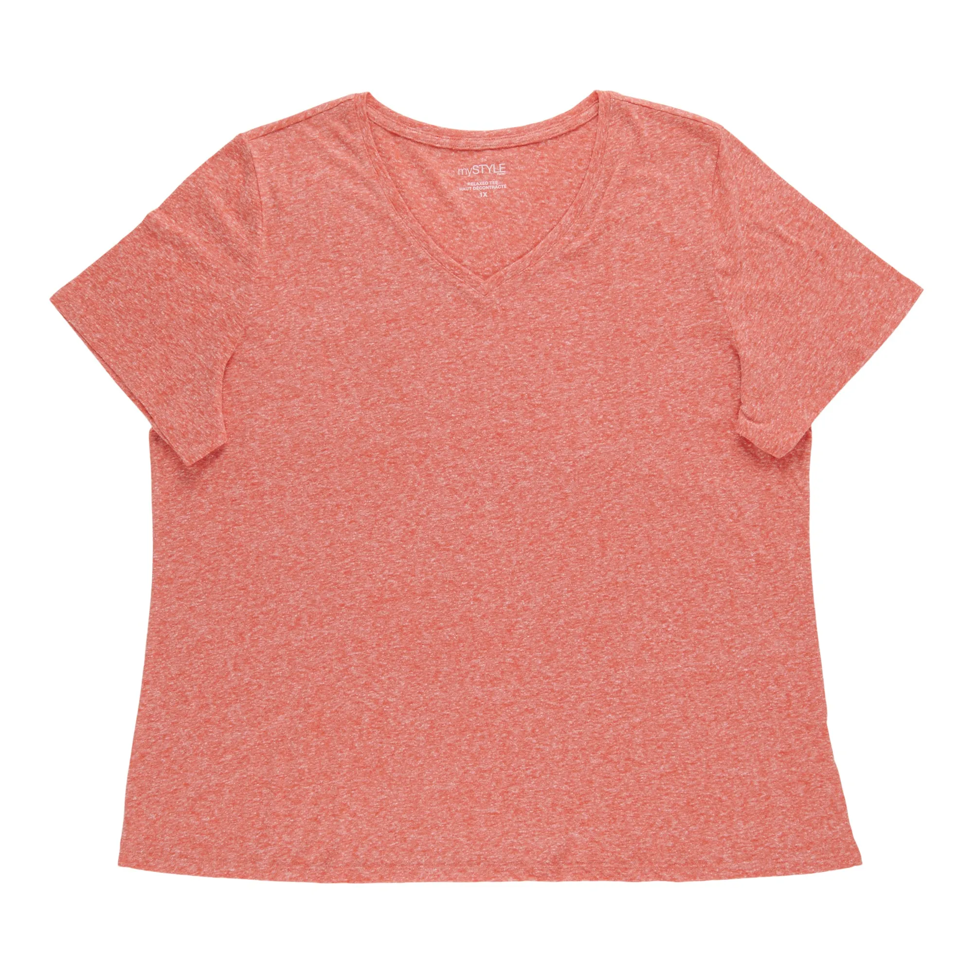 mySTYLE Women's Plus V-Neck T-Shirt sold by Giant Tiger product image thumbnail 3