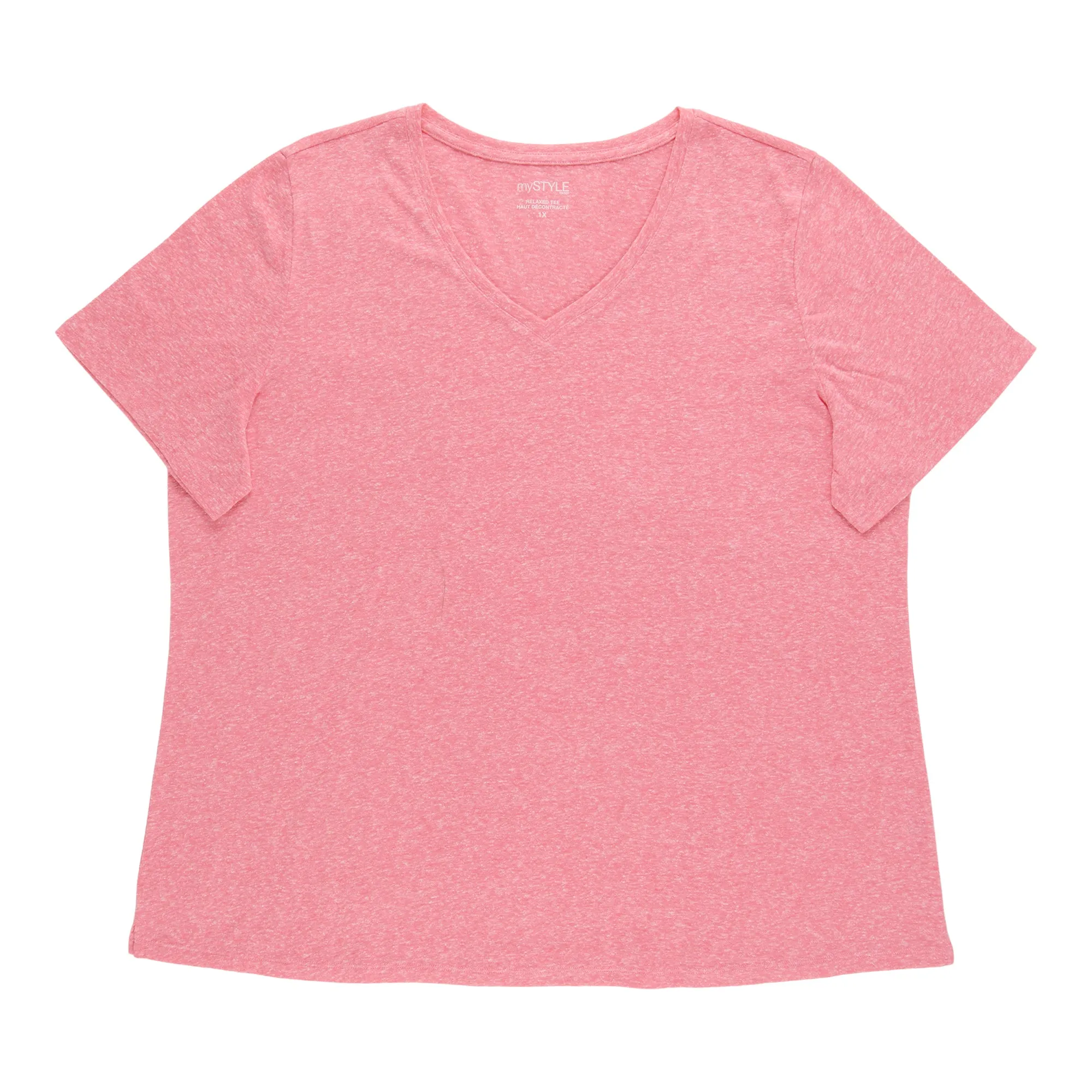 mySTYLE Women's Plus V-Neck T-Shirt sold by Giant Tiger product image thumbnail 4