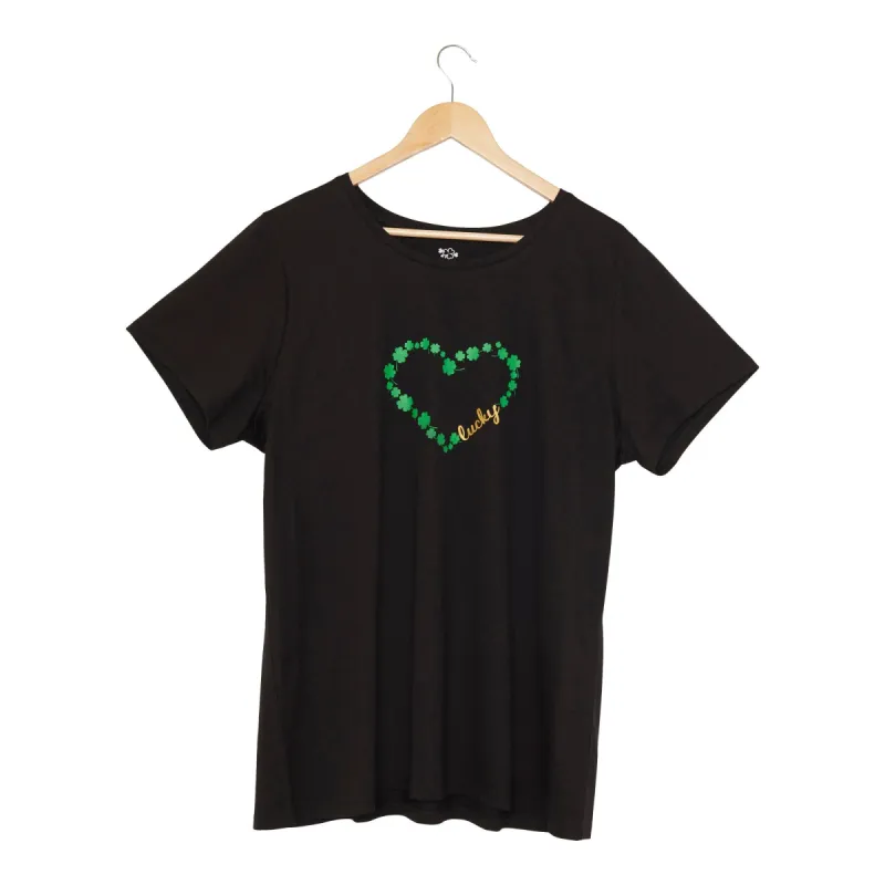 Women's Plus St. Patrick's Day Scoop Neck T-Shirt sold by Giant Tiger