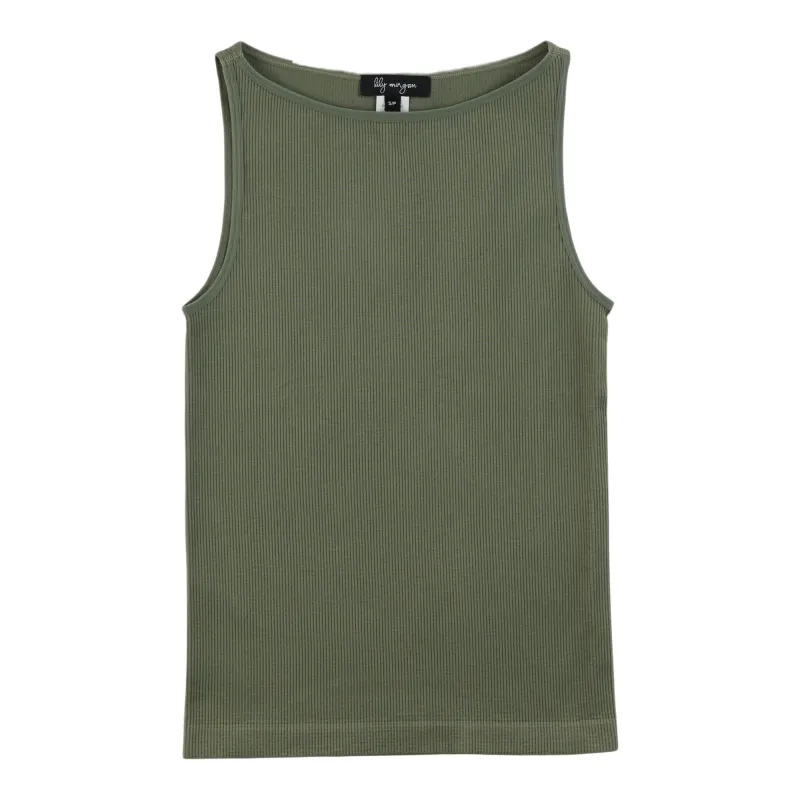 lily morgan Women's Seamless Ribbed Camisole made by Giant Tiger