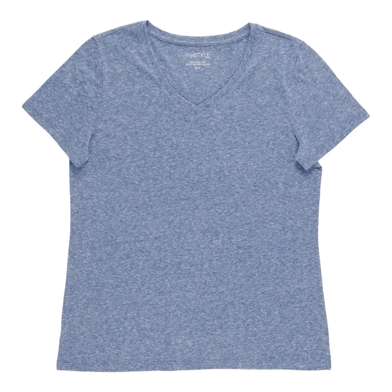 mySTYLE Women's V-Neck T-Shirt made by Giant Tiger