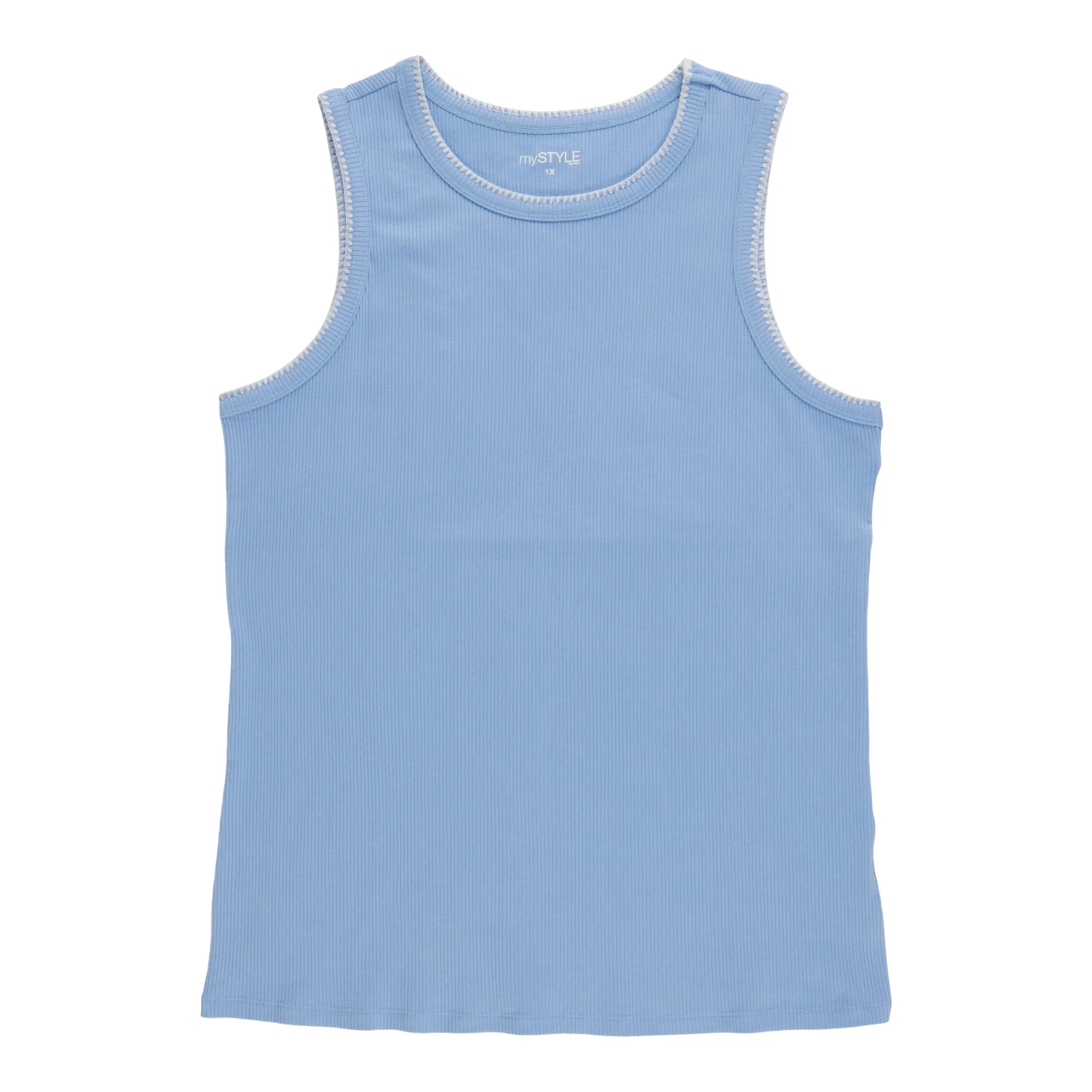 mySTYLE Women's Plus Tank Top with Picot Trim sold by Giant Tiger product image thumbnail 2
